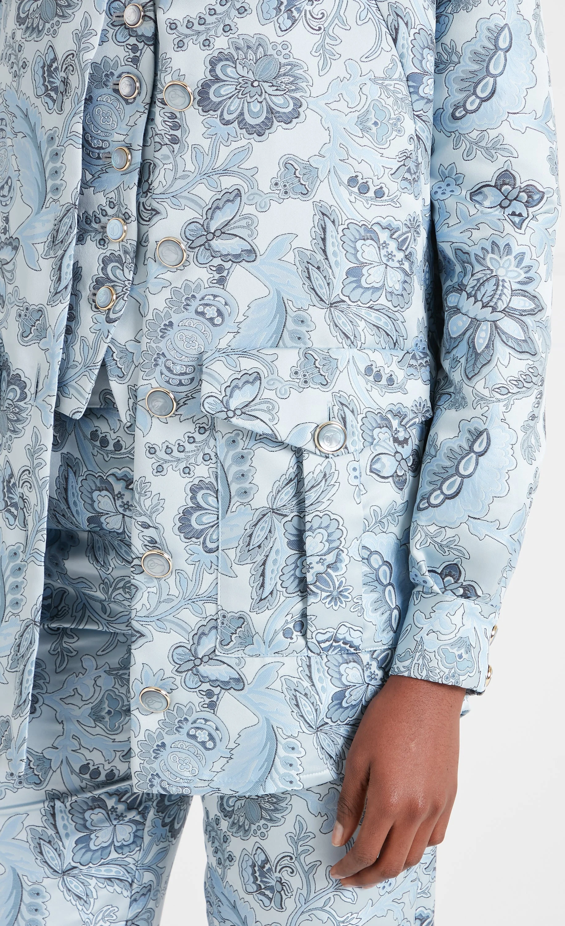 Francis Shirt Jacket - Light Blue - Image 4