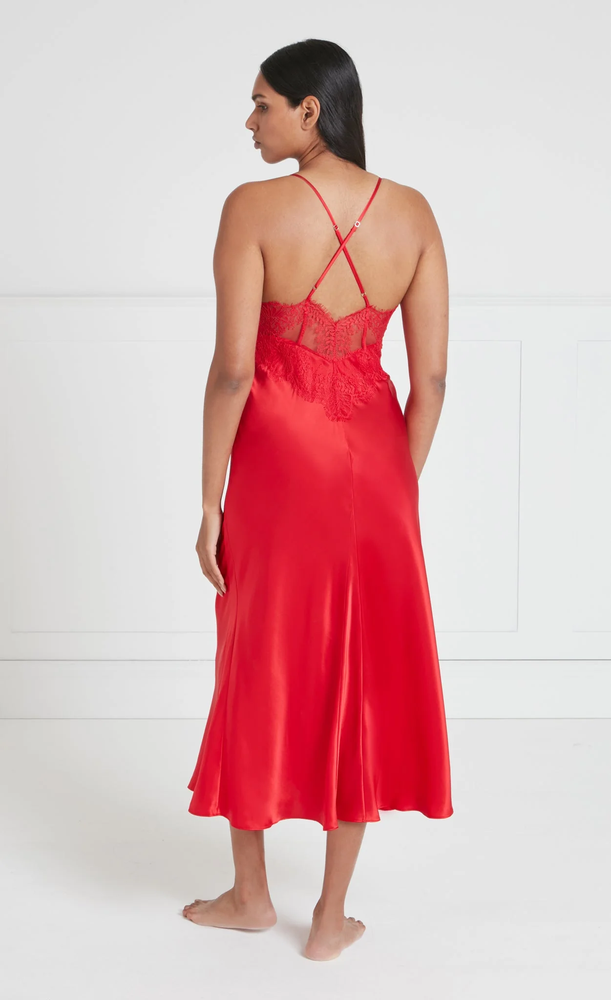 Gaia Slip - Red - Image 4