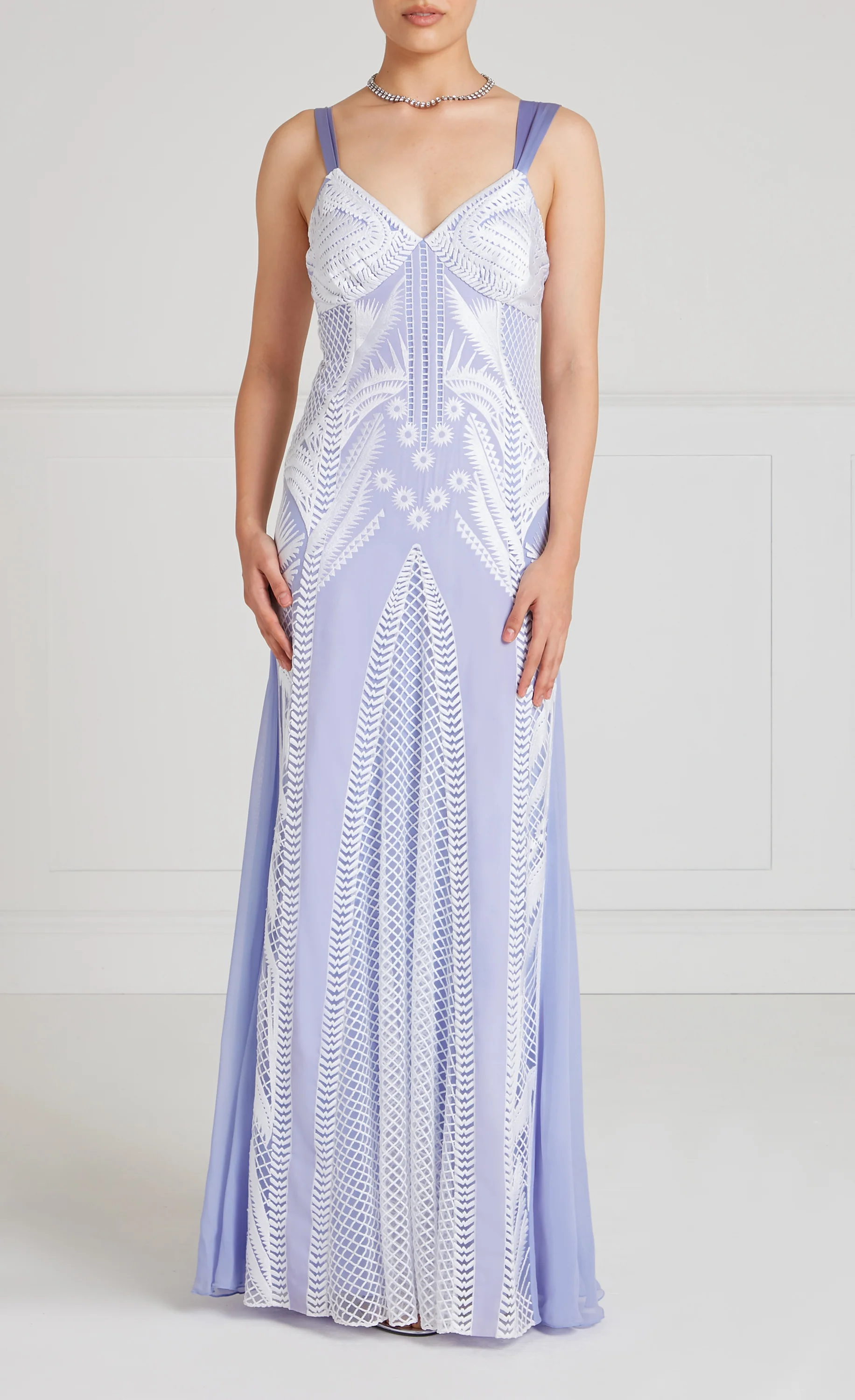 Giselle Strappy Gown - Lavender Blue - Image 2