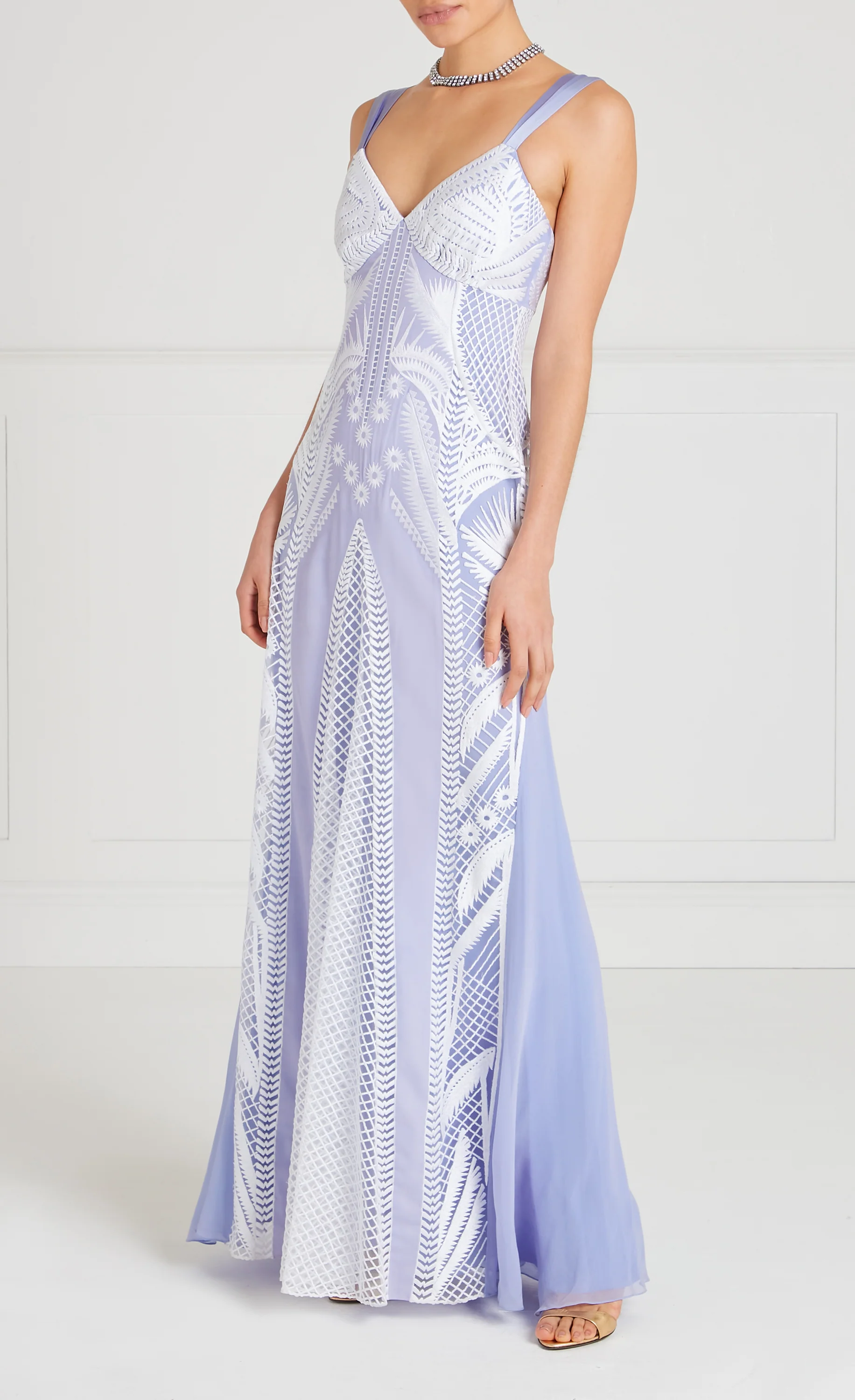 Giselle Strappy Gown - Lavender Blue - Image 3