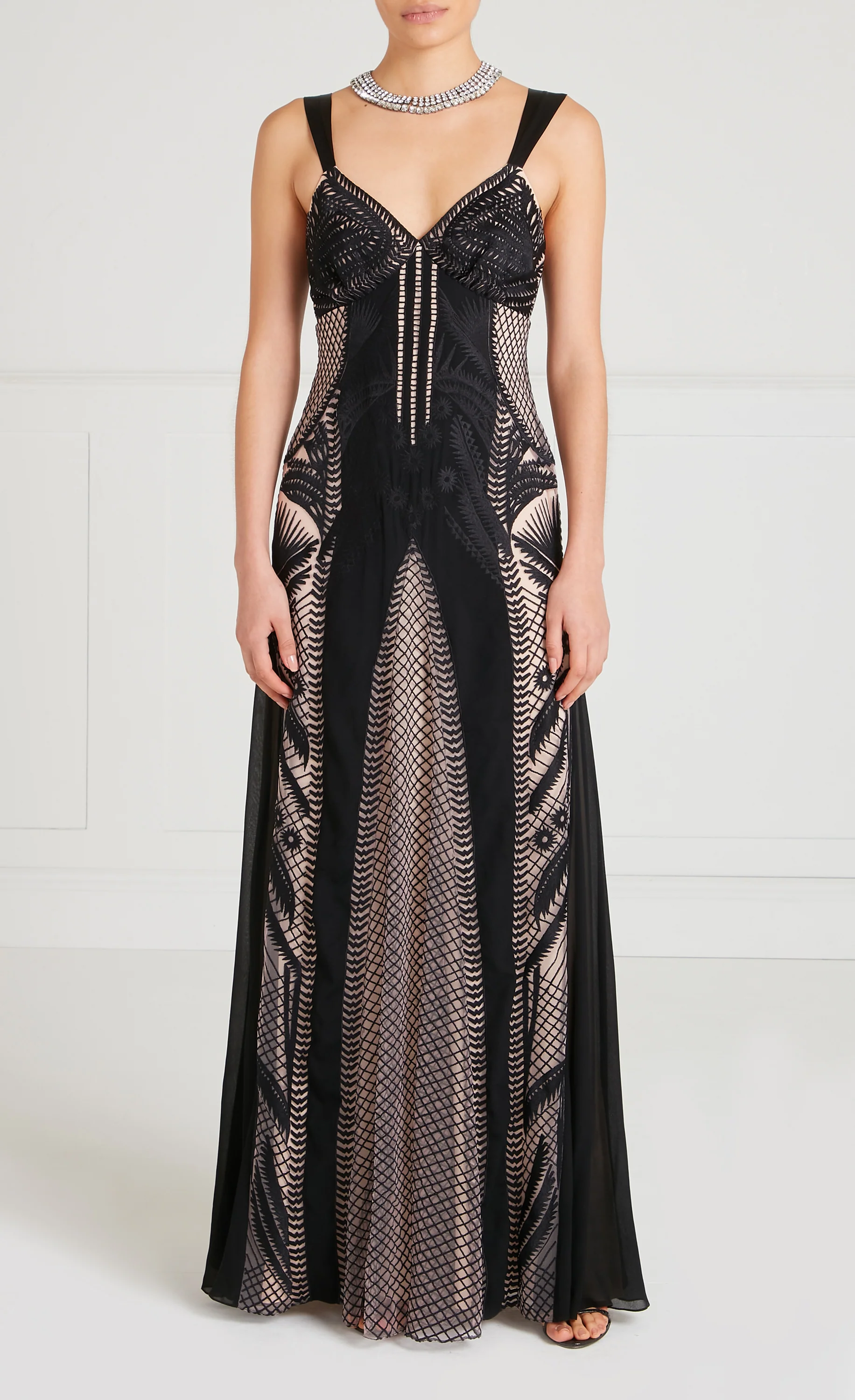 Giselle Strappy Gown - Black Mix - Image 2