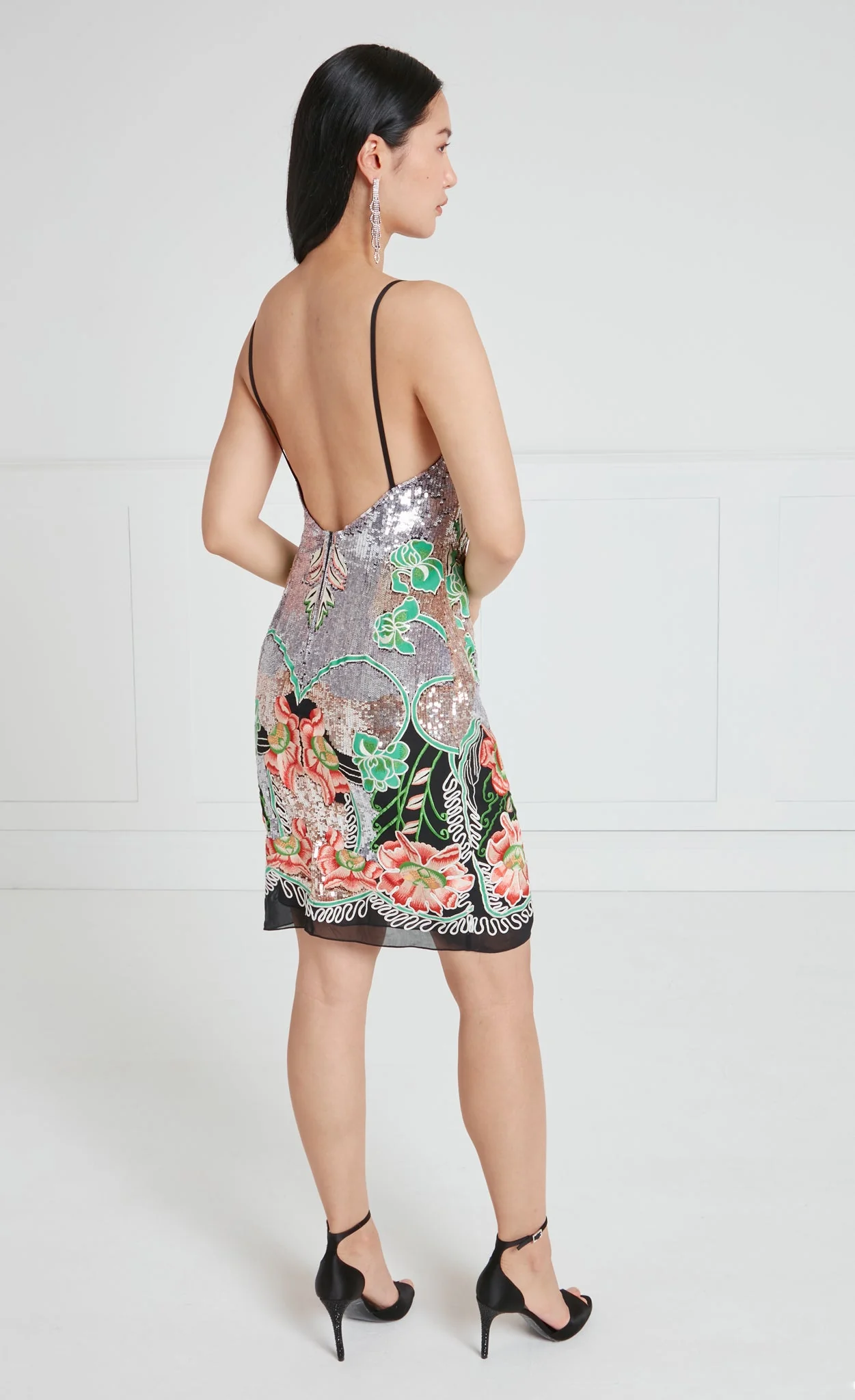 Gracia Mini Dress - Black - Image 4