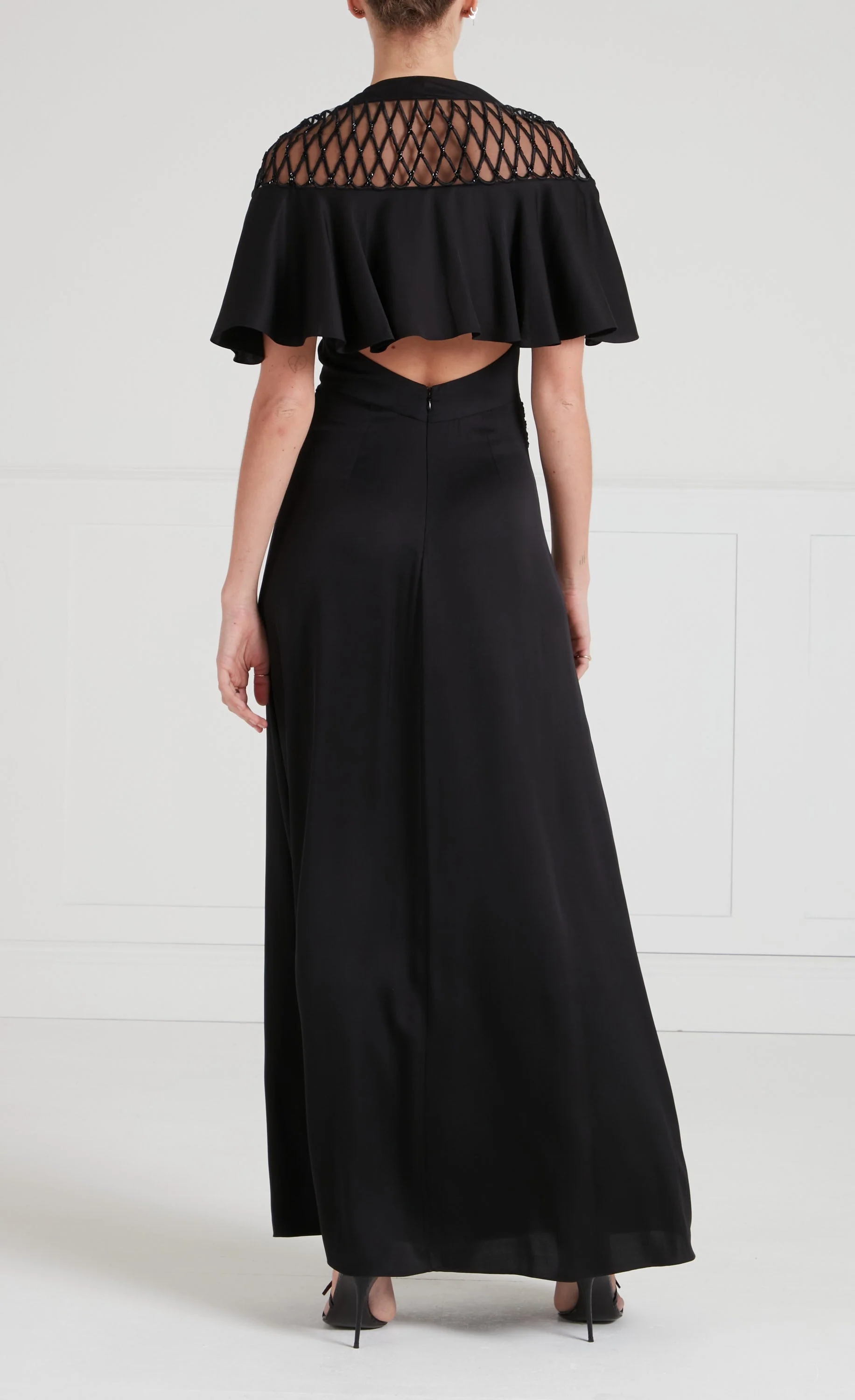 Imogen Cape Gown - Black - Image 4
