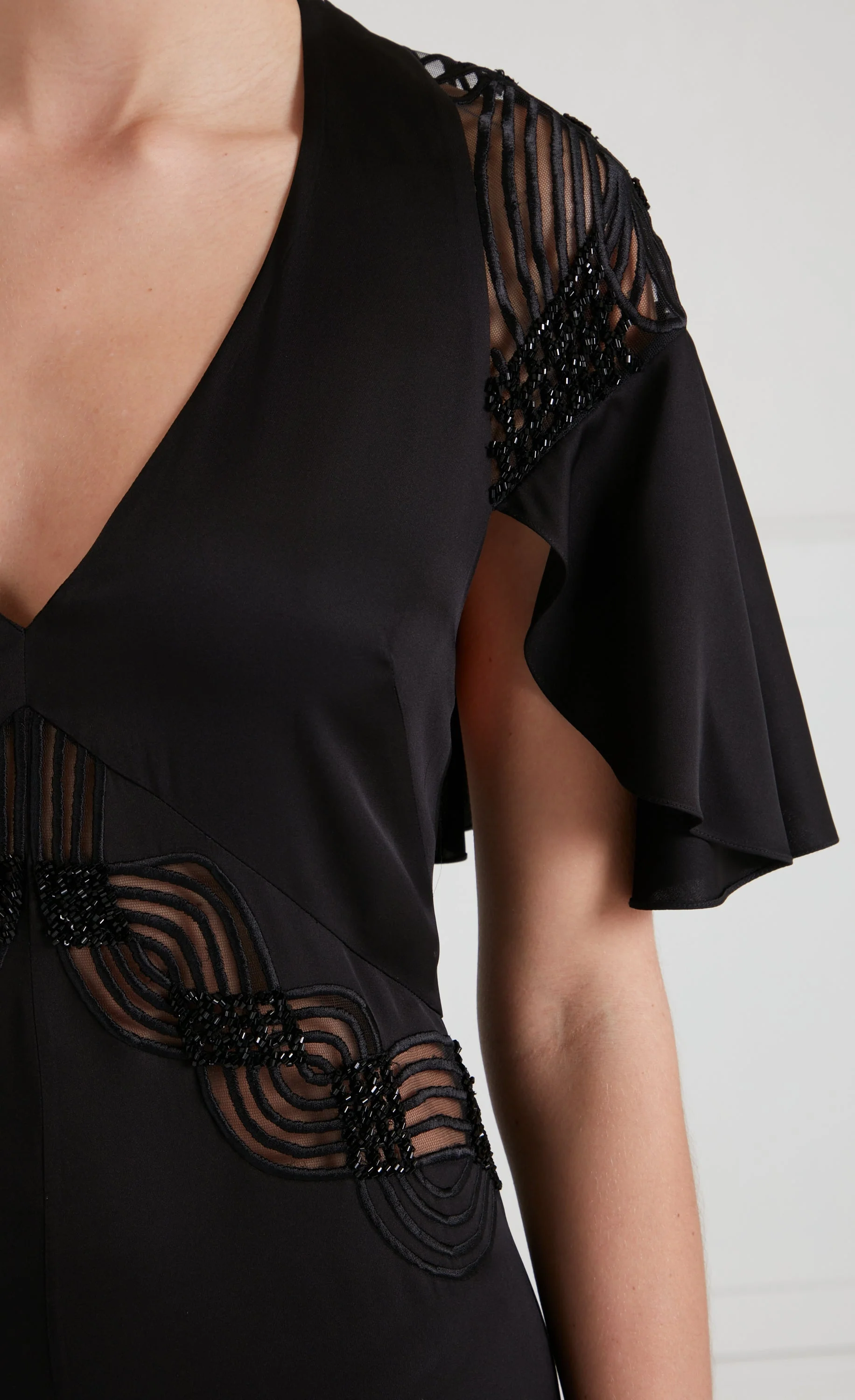 Imogen Cape Gown - Black - Image 5