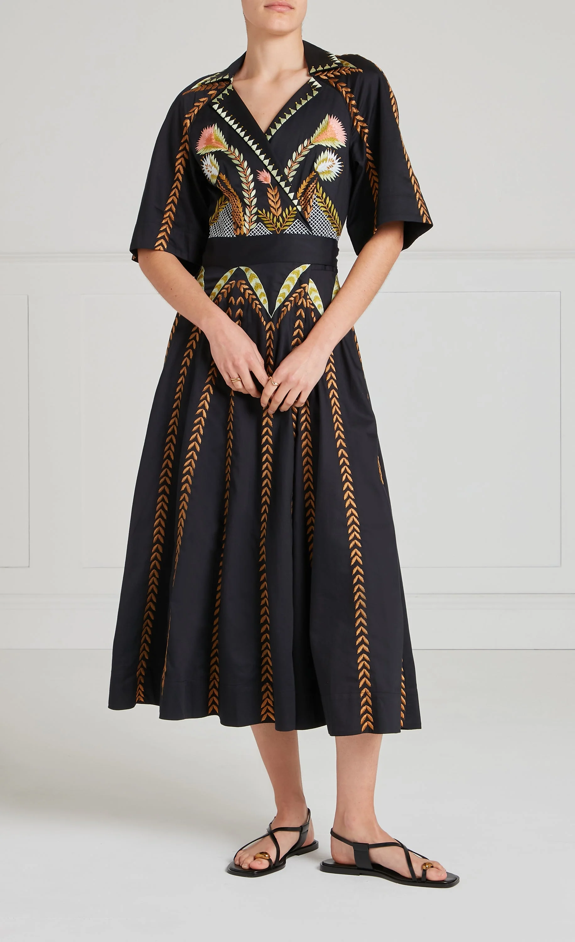 Juniper Wrap Dress - Black - Image 2