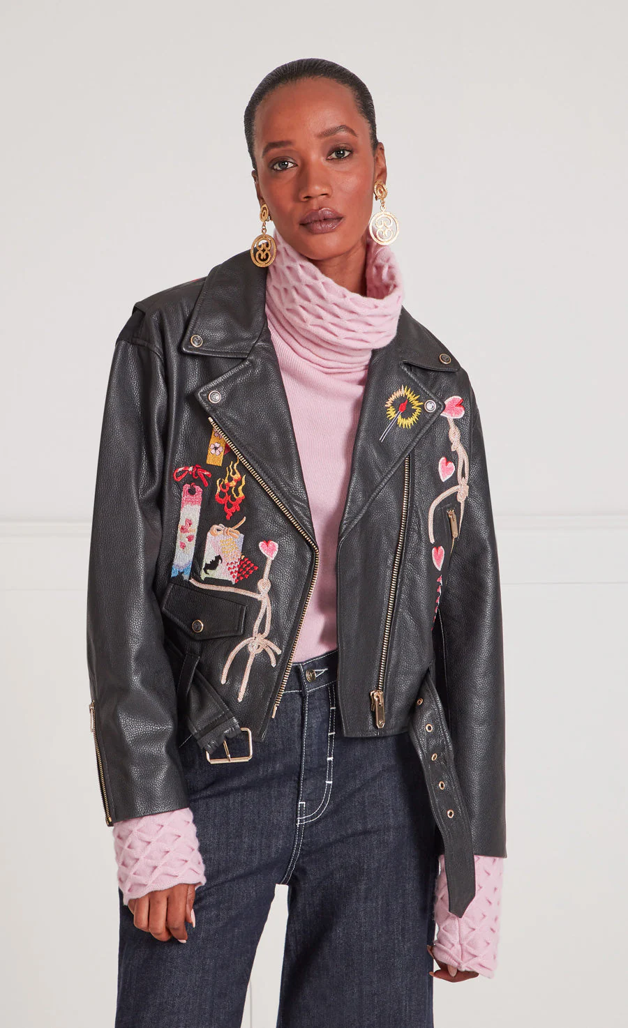 Kyoto Leather Jacket - Black - Image 2