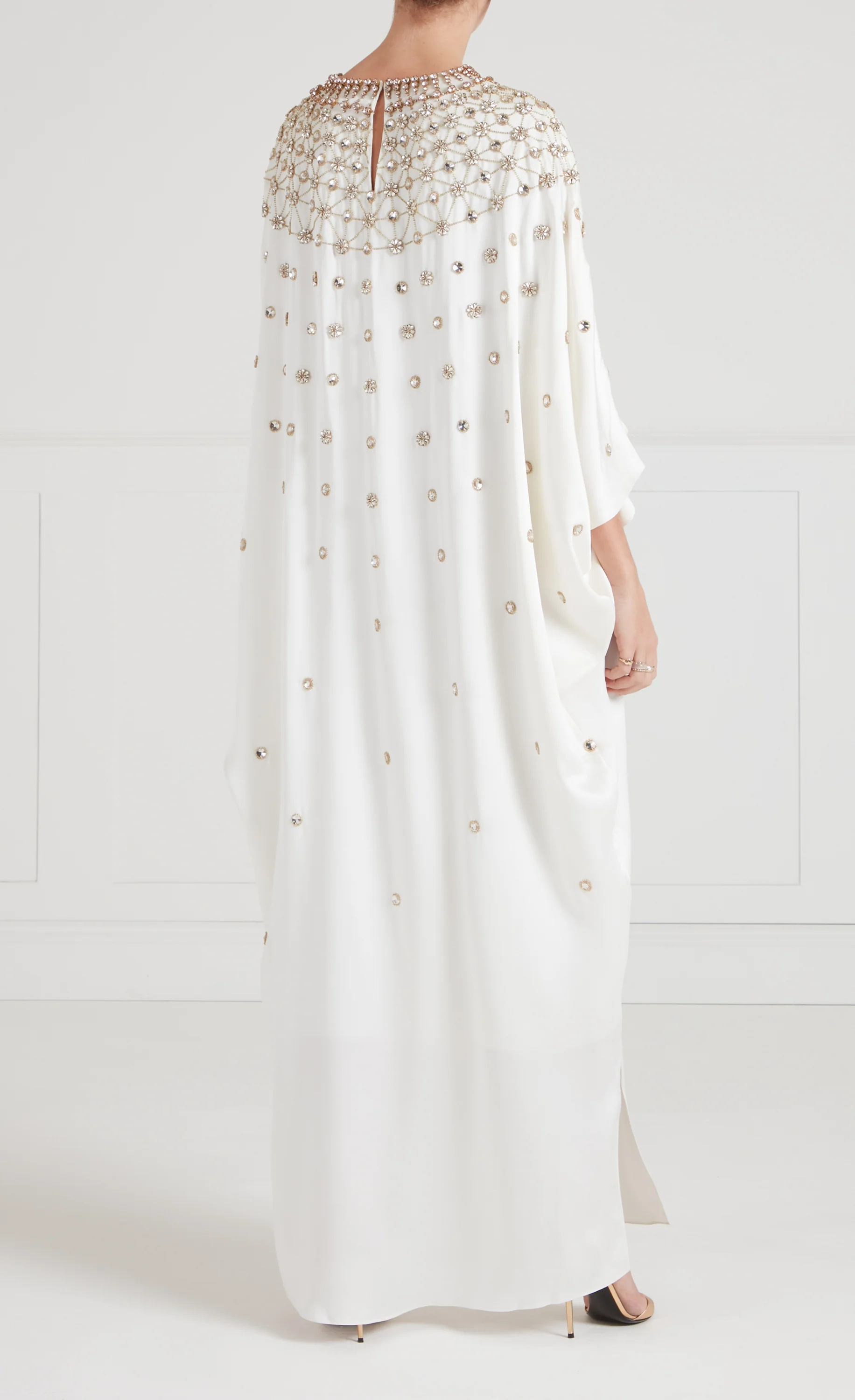 Layla Gown - White & Gold - Image 4