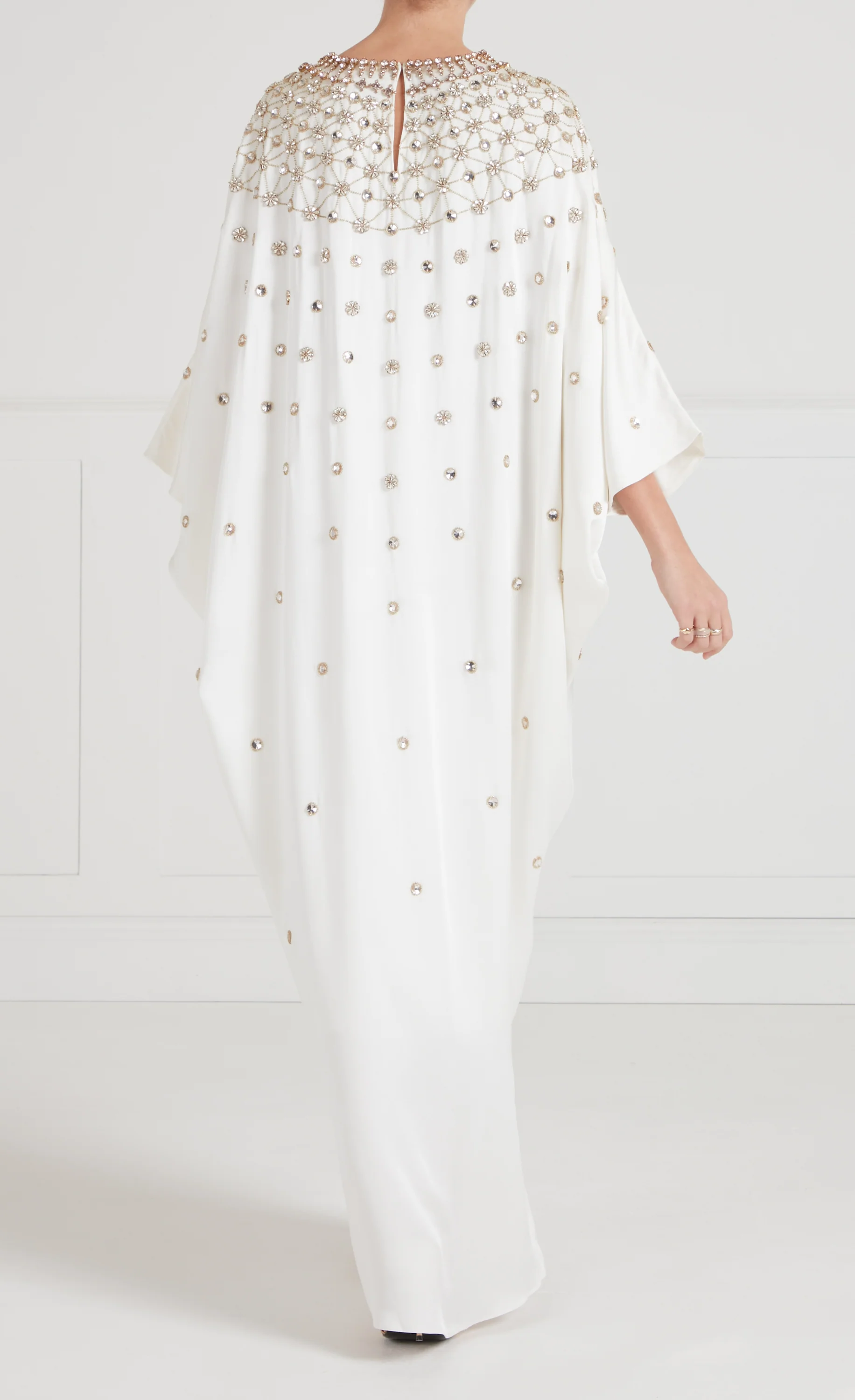 Layla Gown - White & Gold - Image 5