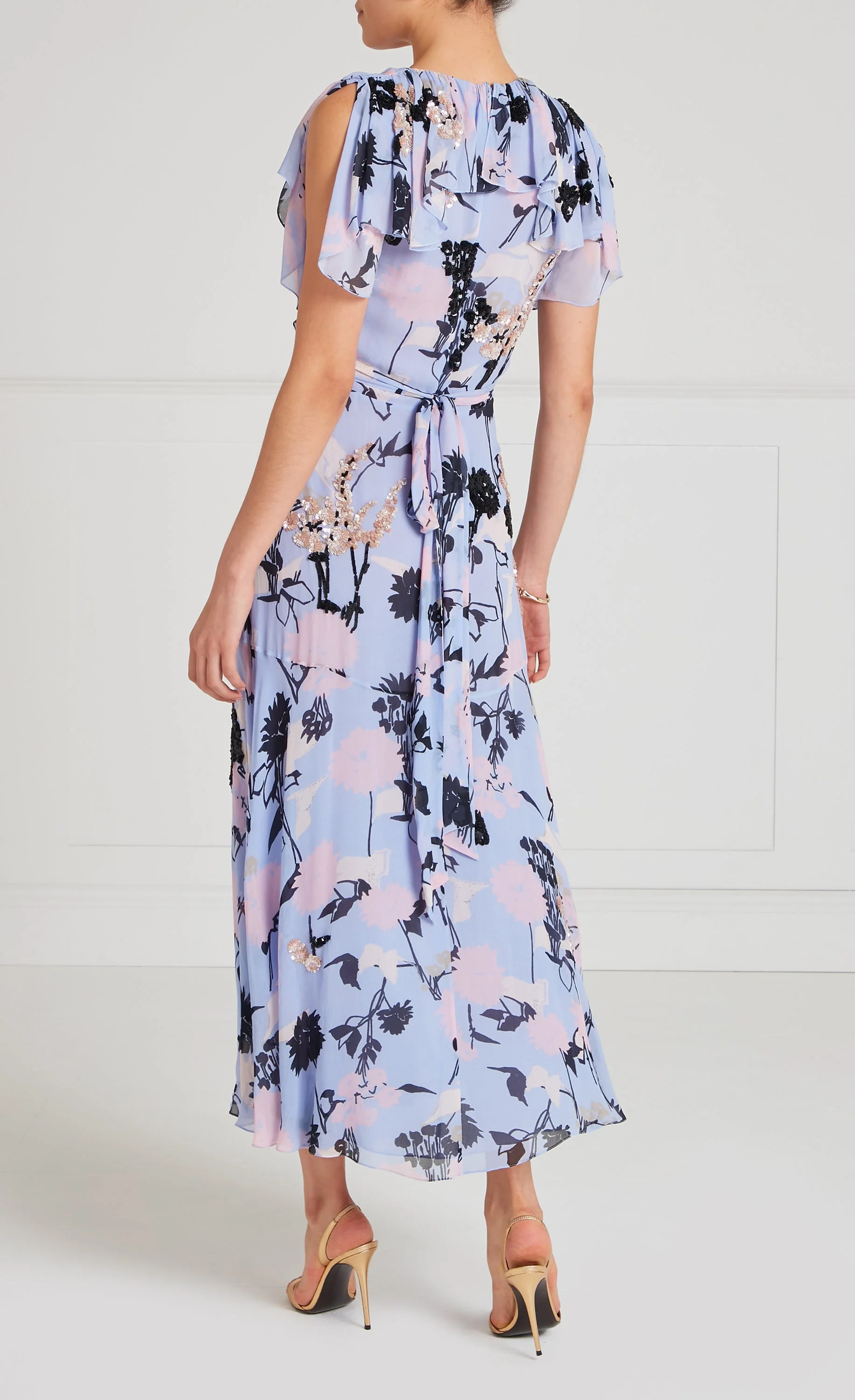 Maisie Wrap Dress - Lavender Blue - Image 5