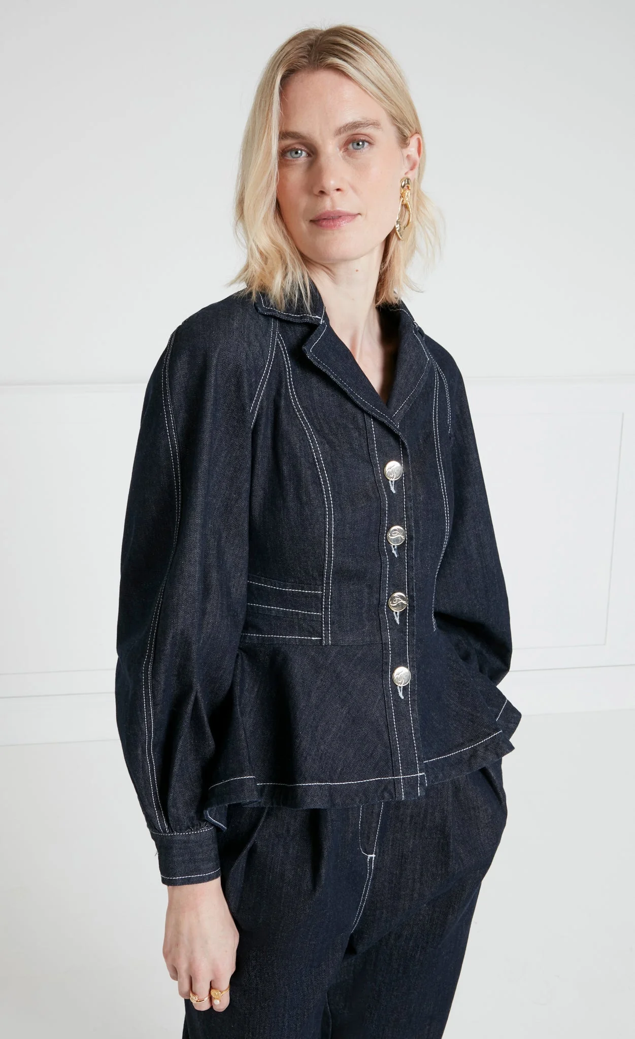 Maye Corset Jacket - Blue - Image 2