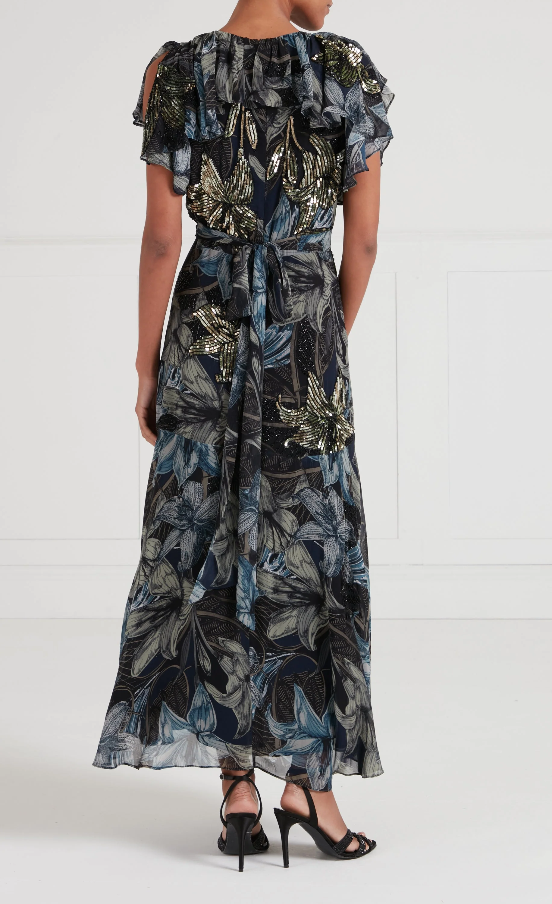 Nerissa Wrap Dress - Sapphire Blue - Image 7