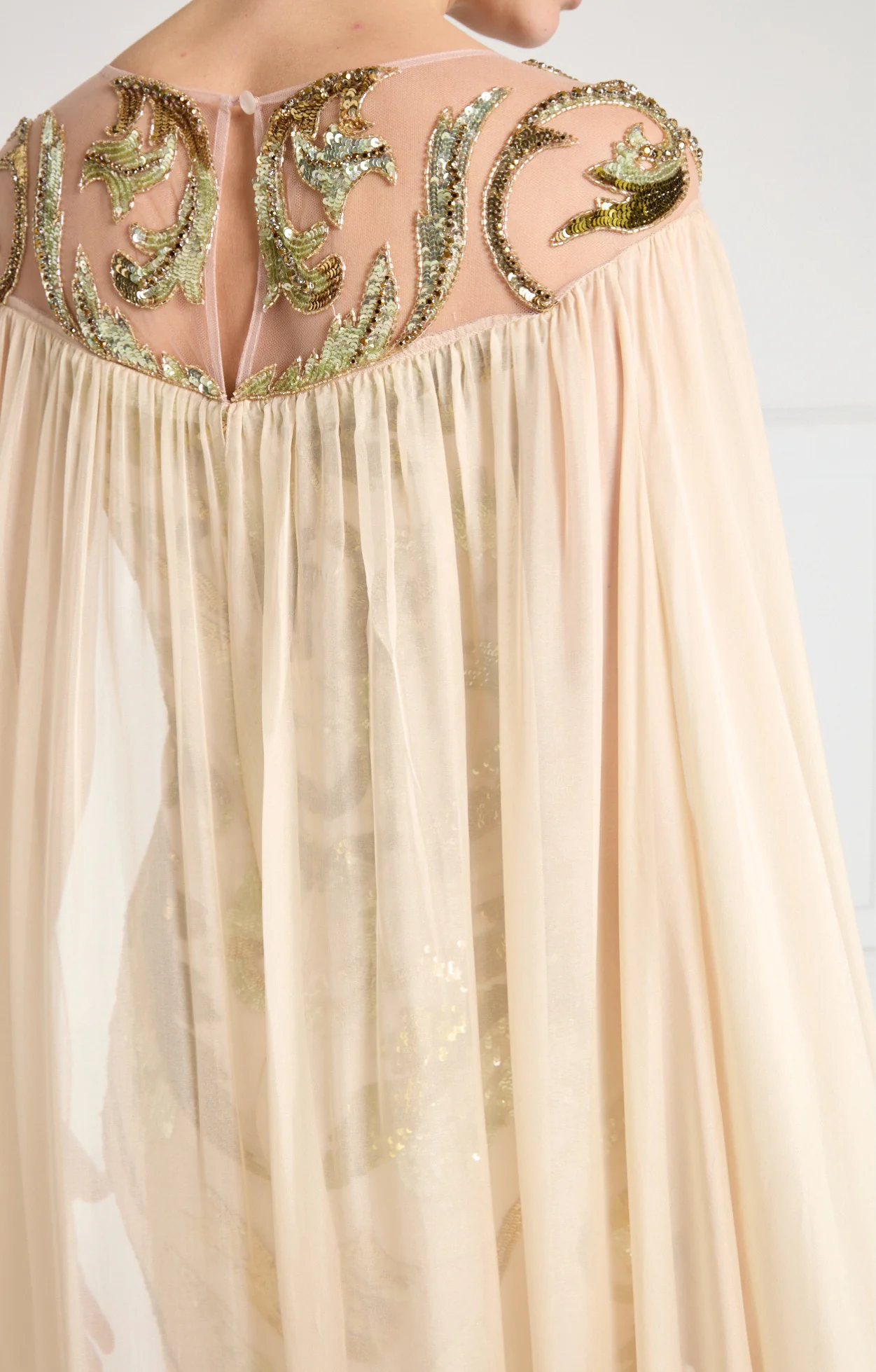 Novella Cape Gown - Gold - Image 10