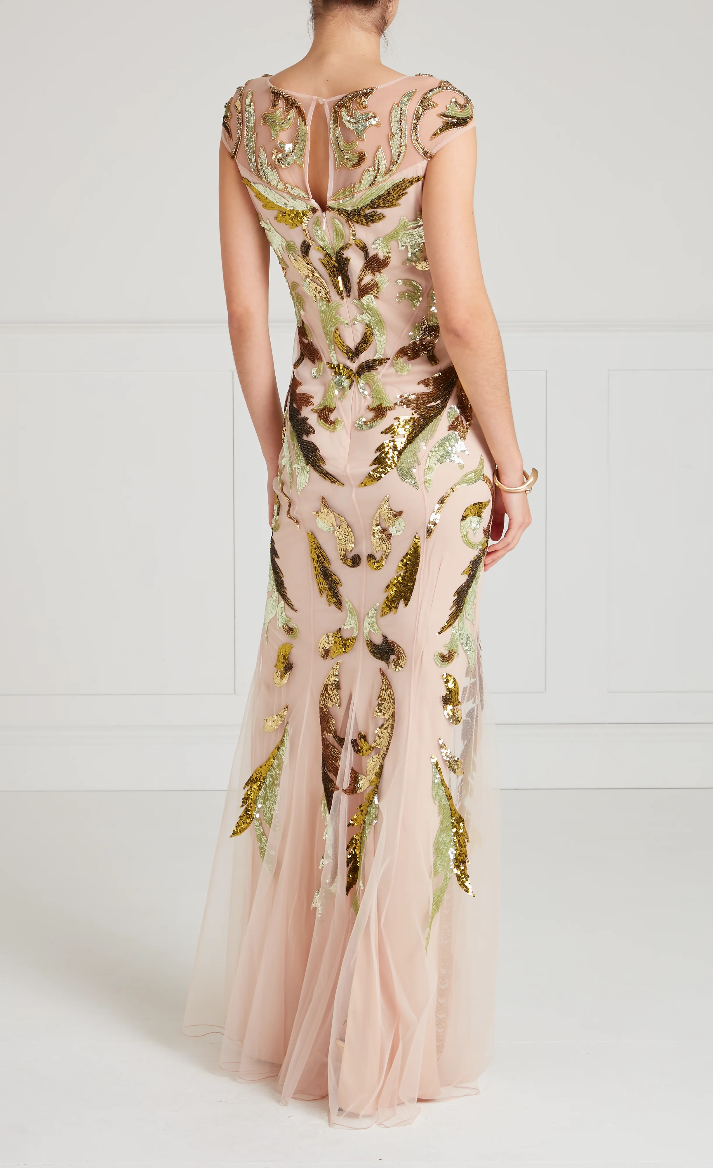 Novella Embellished Gown - Gold - Image 4