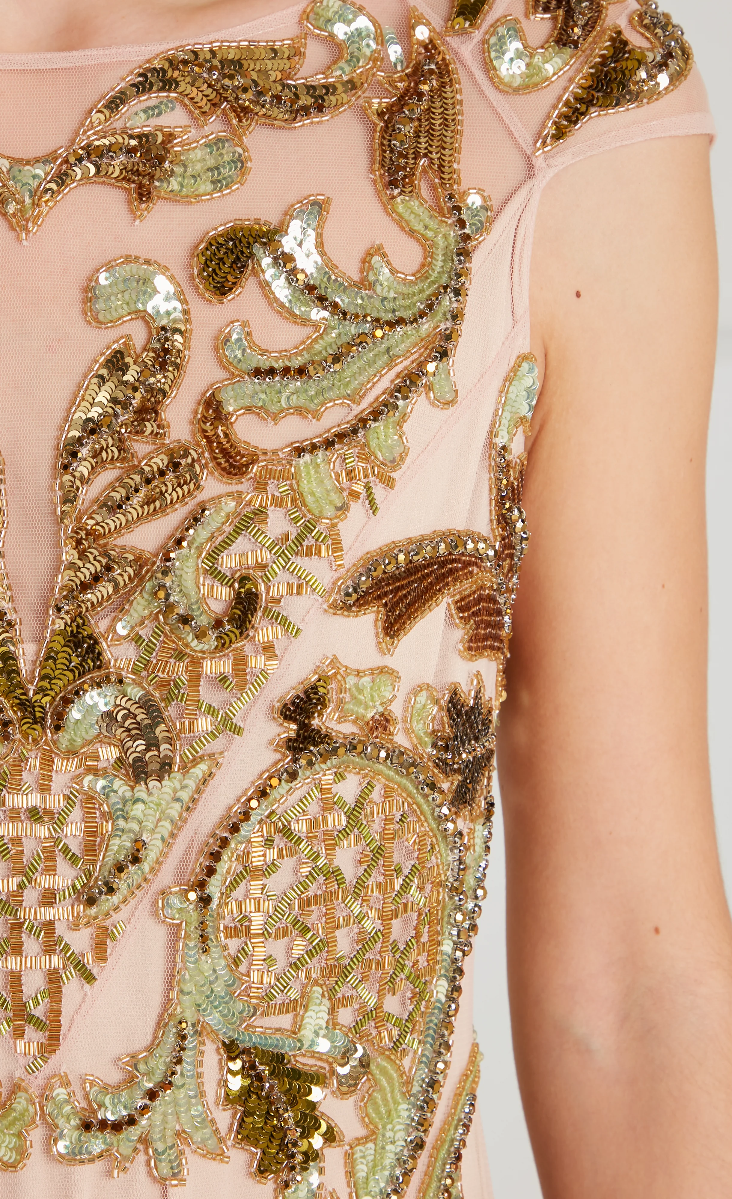 Novella Embellished Gown - Gold - Image 5