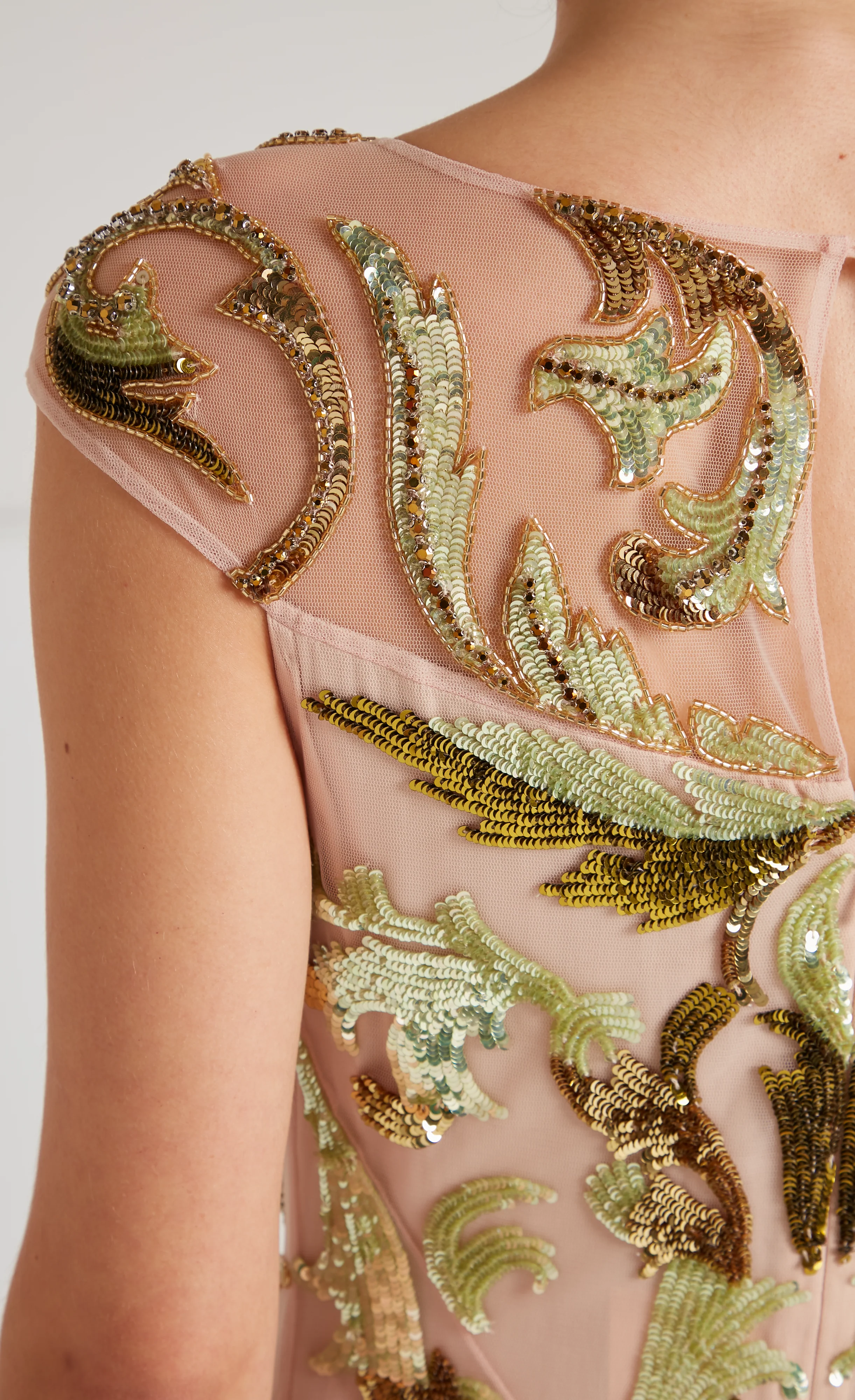 Novella Embellished Gown - Gold - Image 6
