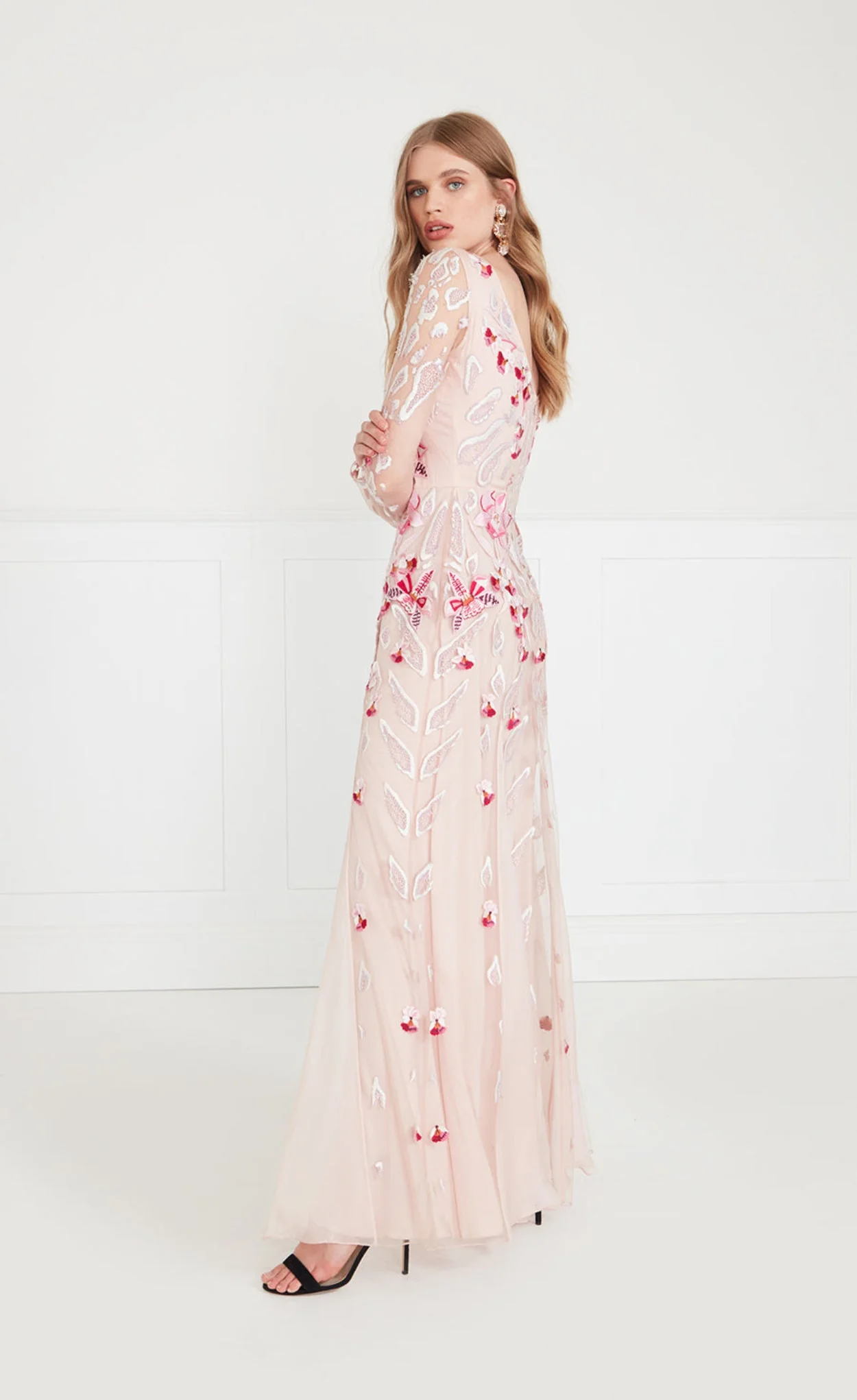Pardus Sleeved Gown - Rosewater - Image 3