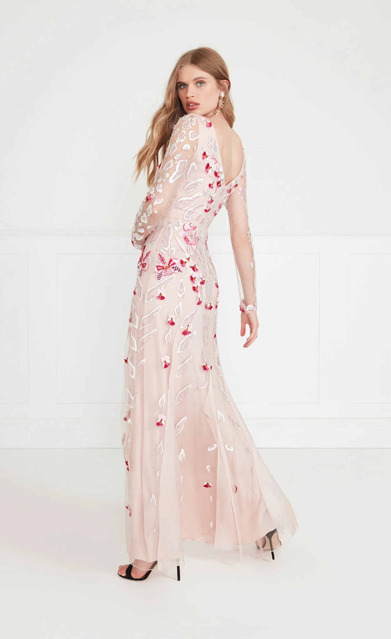 Pardus Sleeved Gown - Rosewater - Image 4