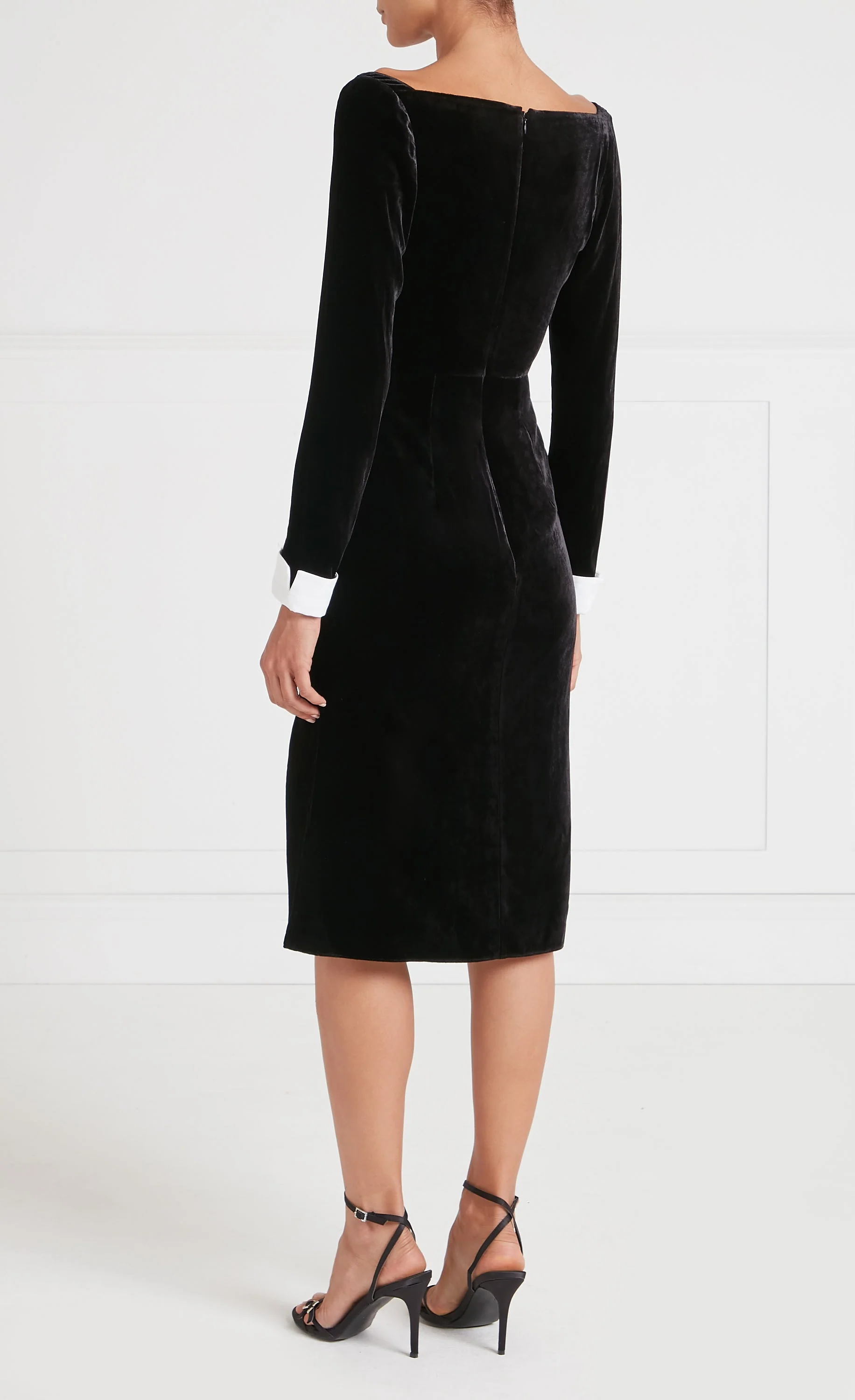 Pompidou Draped Dress - Black - Image 4