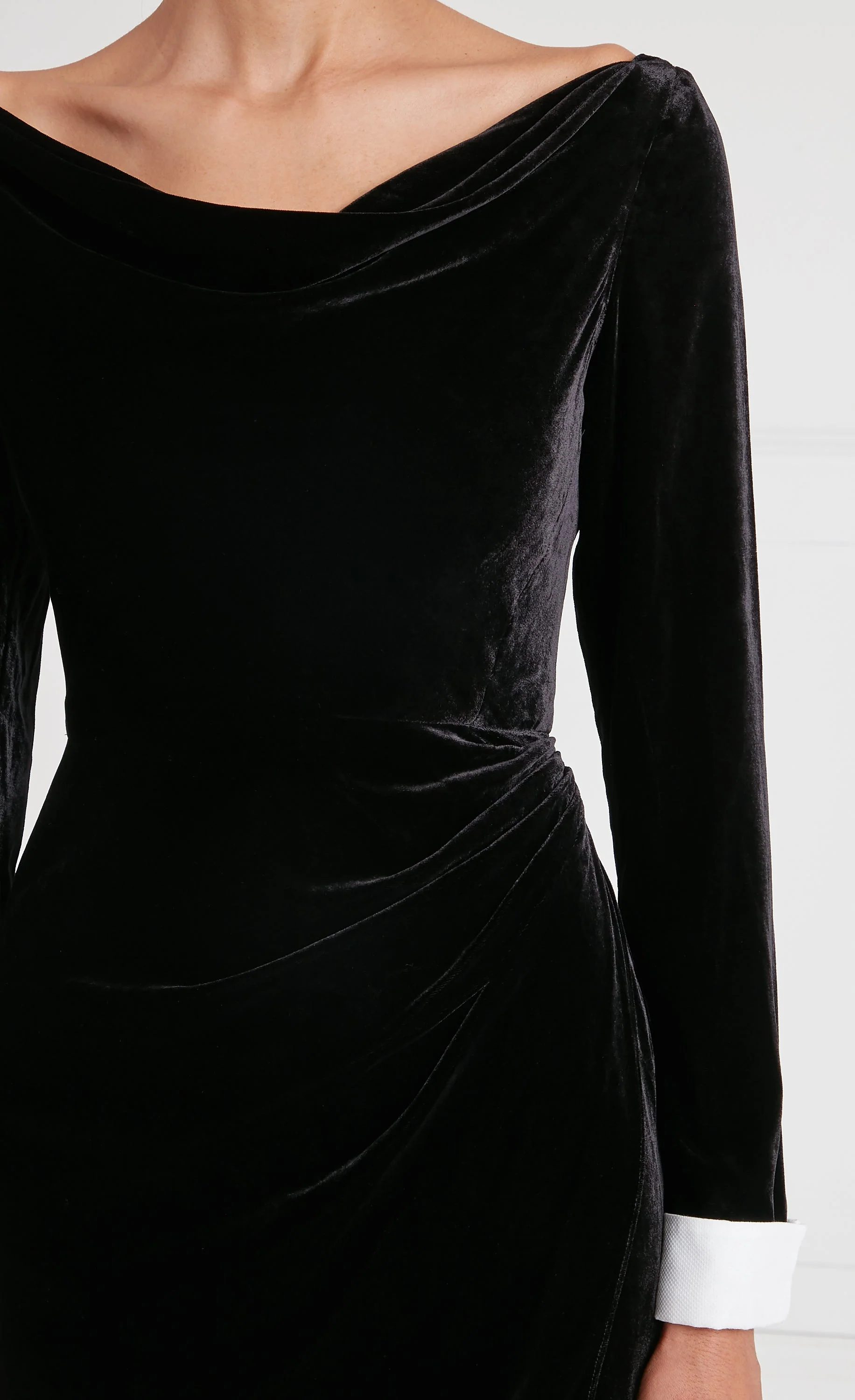 Pompidou Draped Dress - Black - Image 5