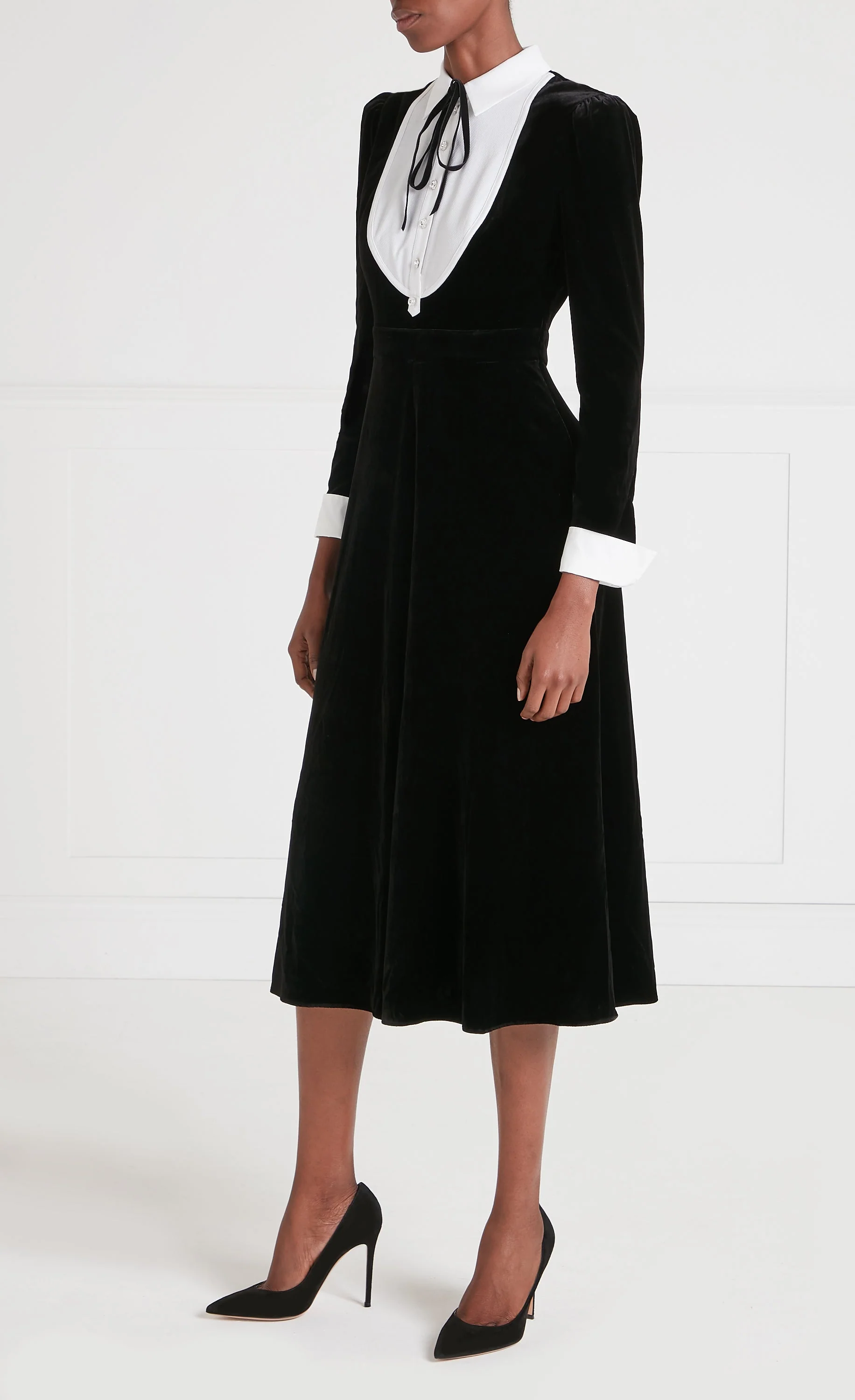 Pompidou Bib Dress - Black - Image 3