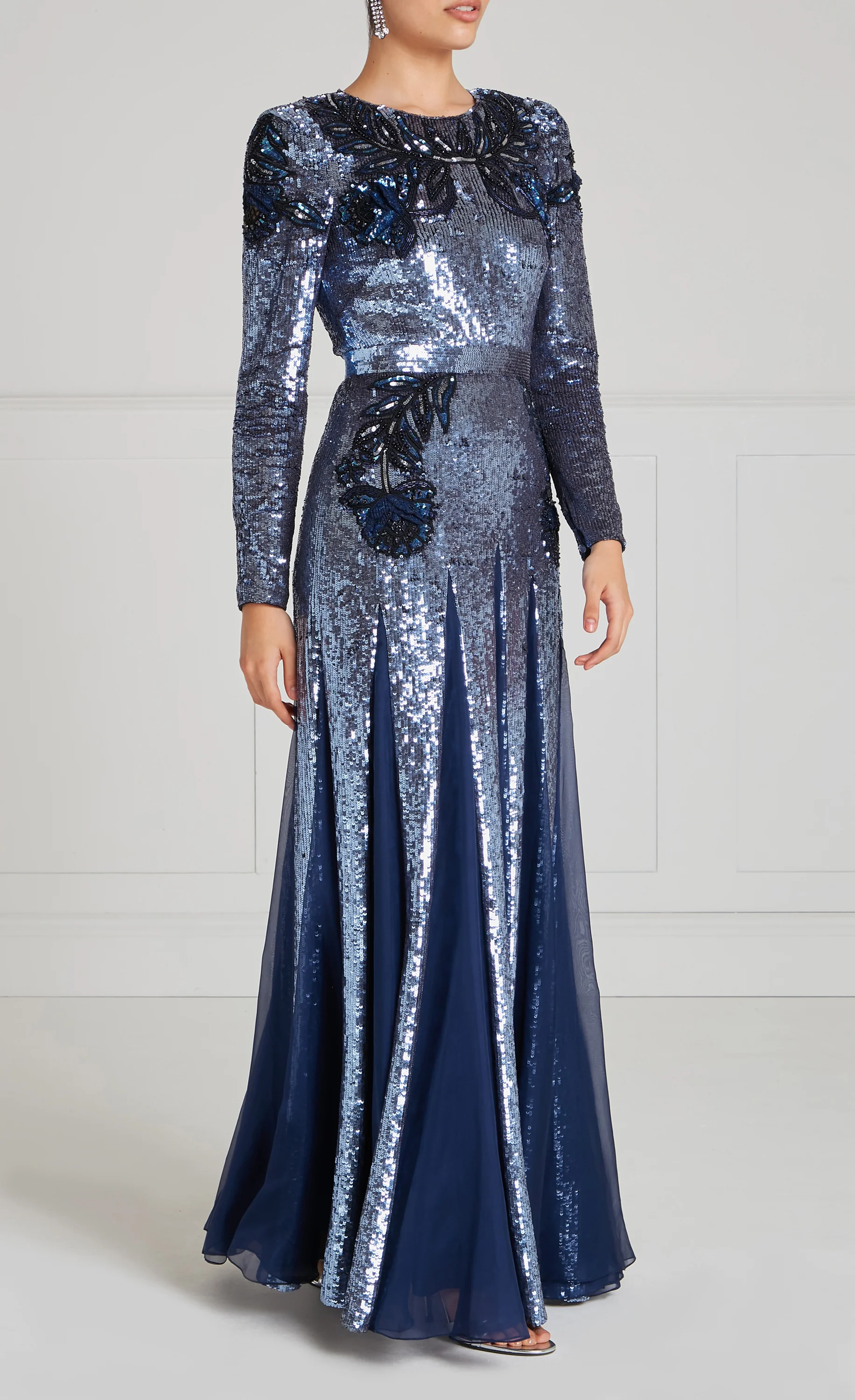 Porta Sleeved Gown - Midnight - Image 3