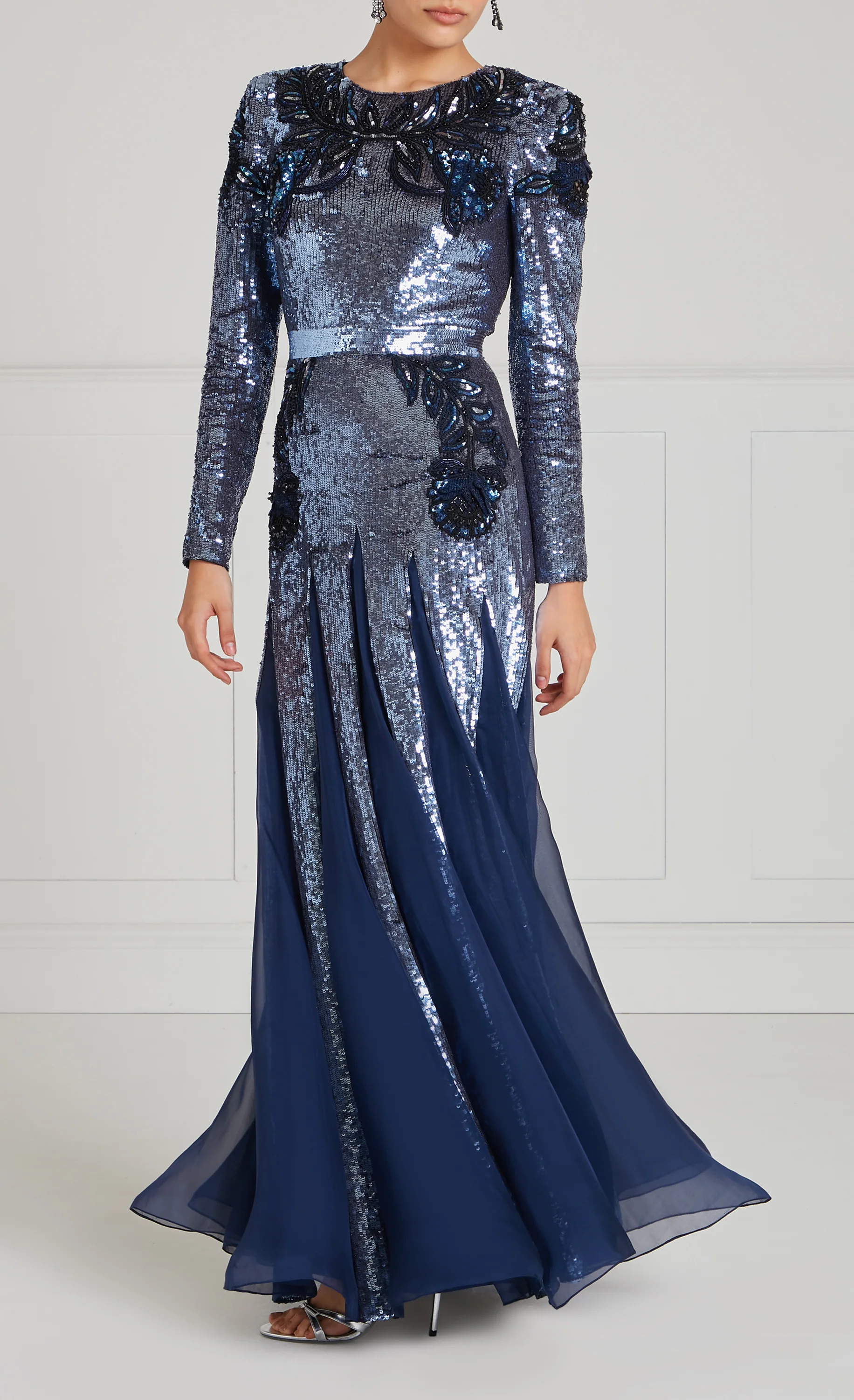 Porta Sleeved Gown - Midnight - Image 5
