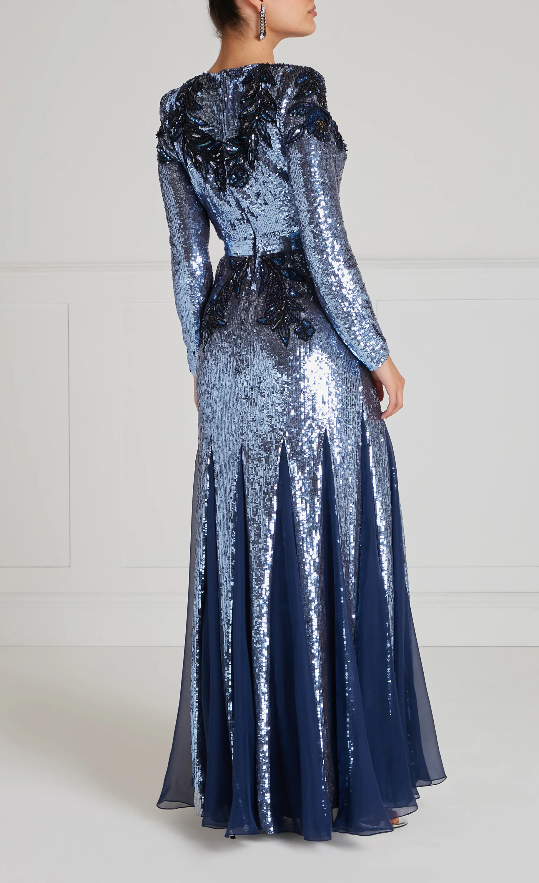Porta Sleeved Gown - Midnight - Image 6