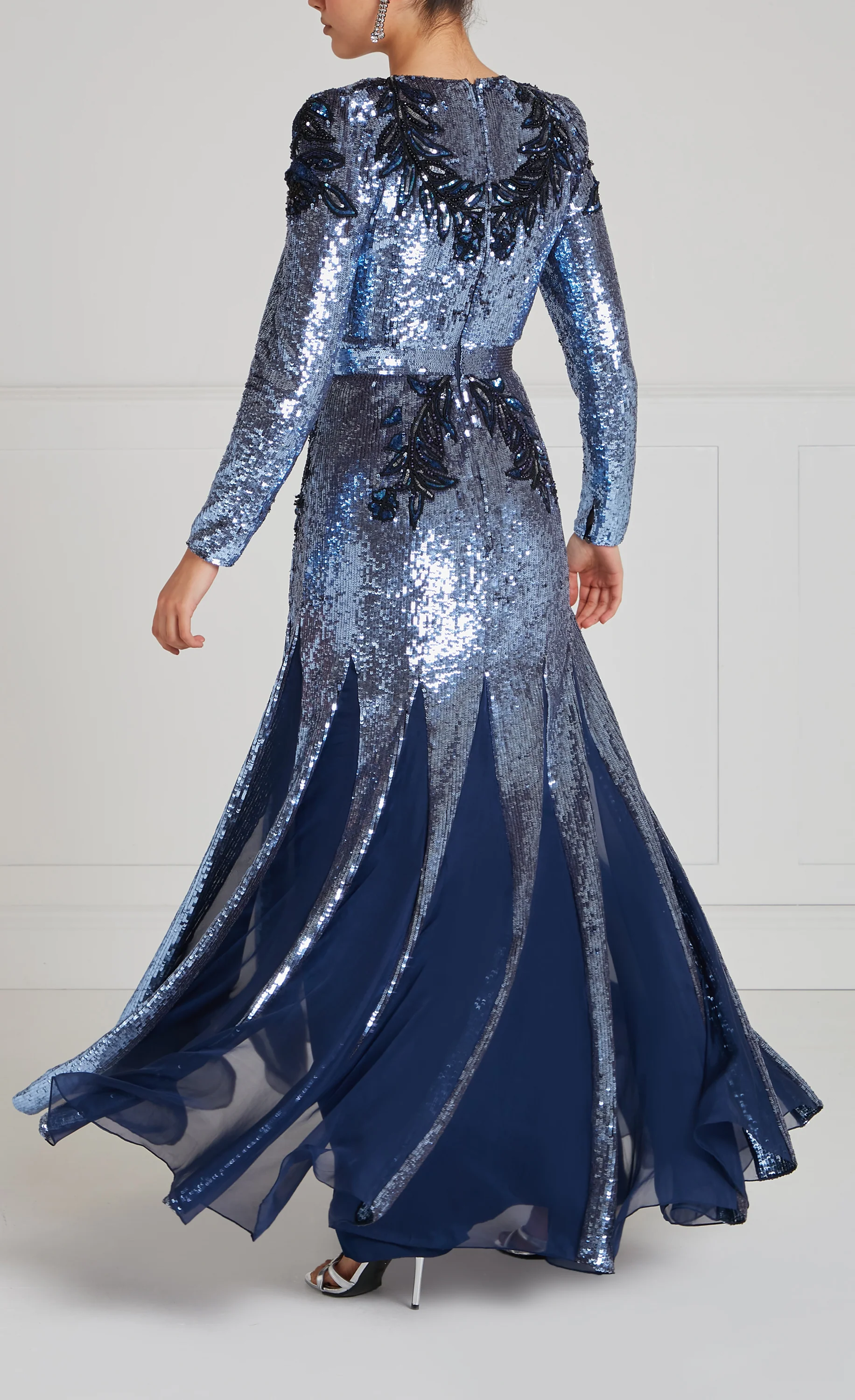 Porta Sleeved Gown - Midnight - Image 8