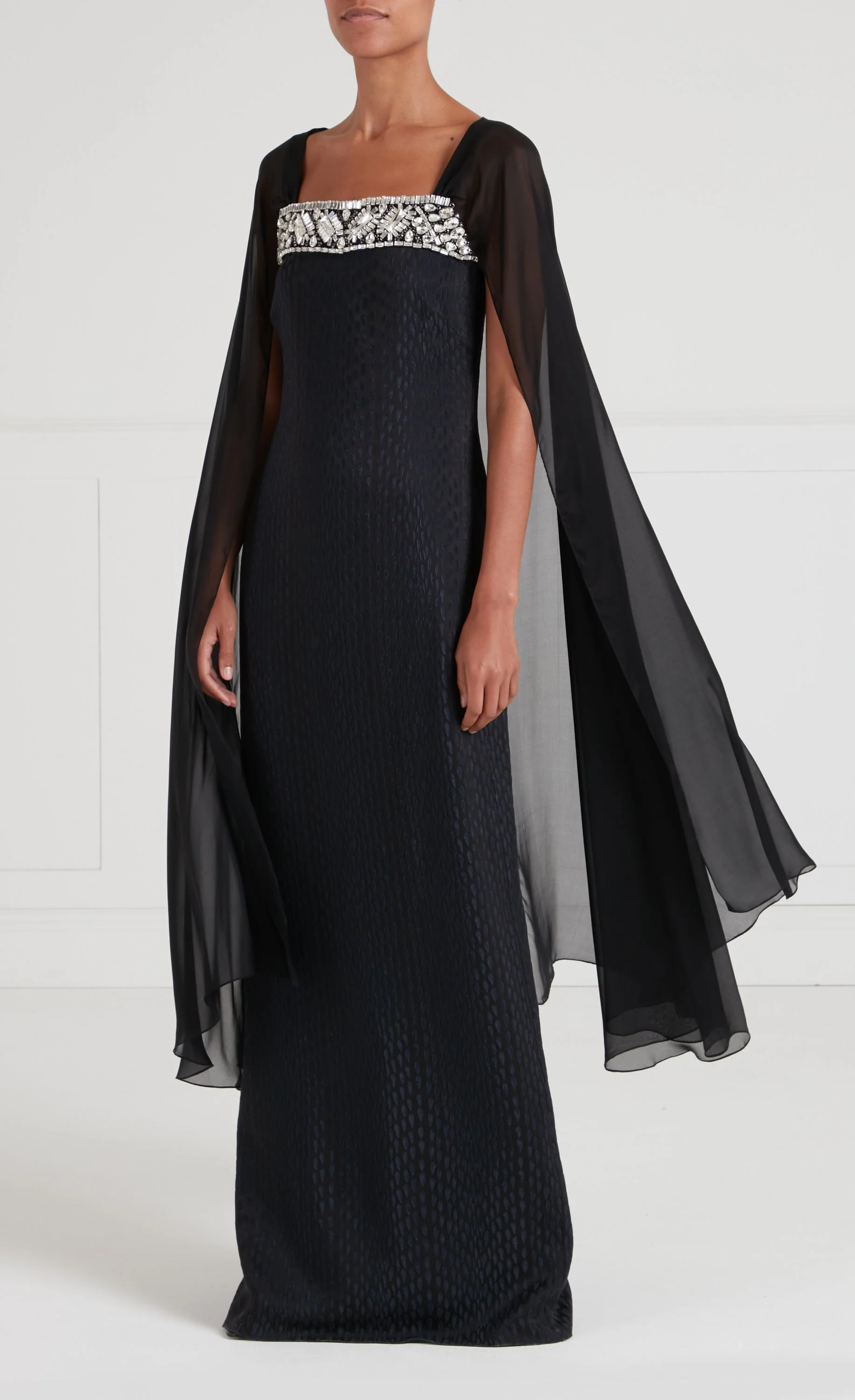 Pyramus Cape Gown - Black - Image 2