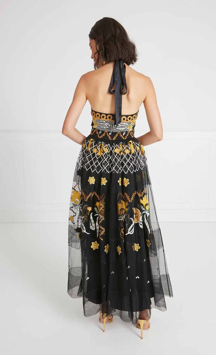 Remi Halter Dress - Black - Image 4