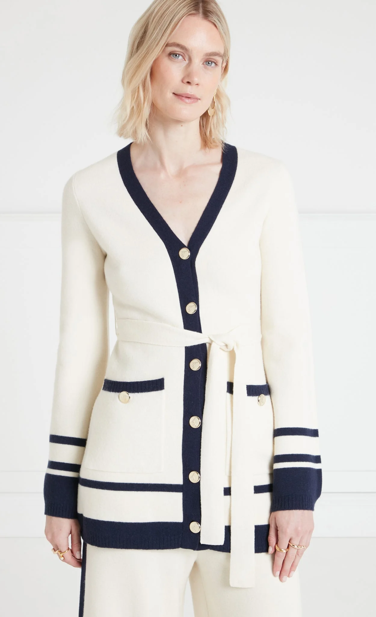 Ribera Knit Jacket - Ivory - Image 2