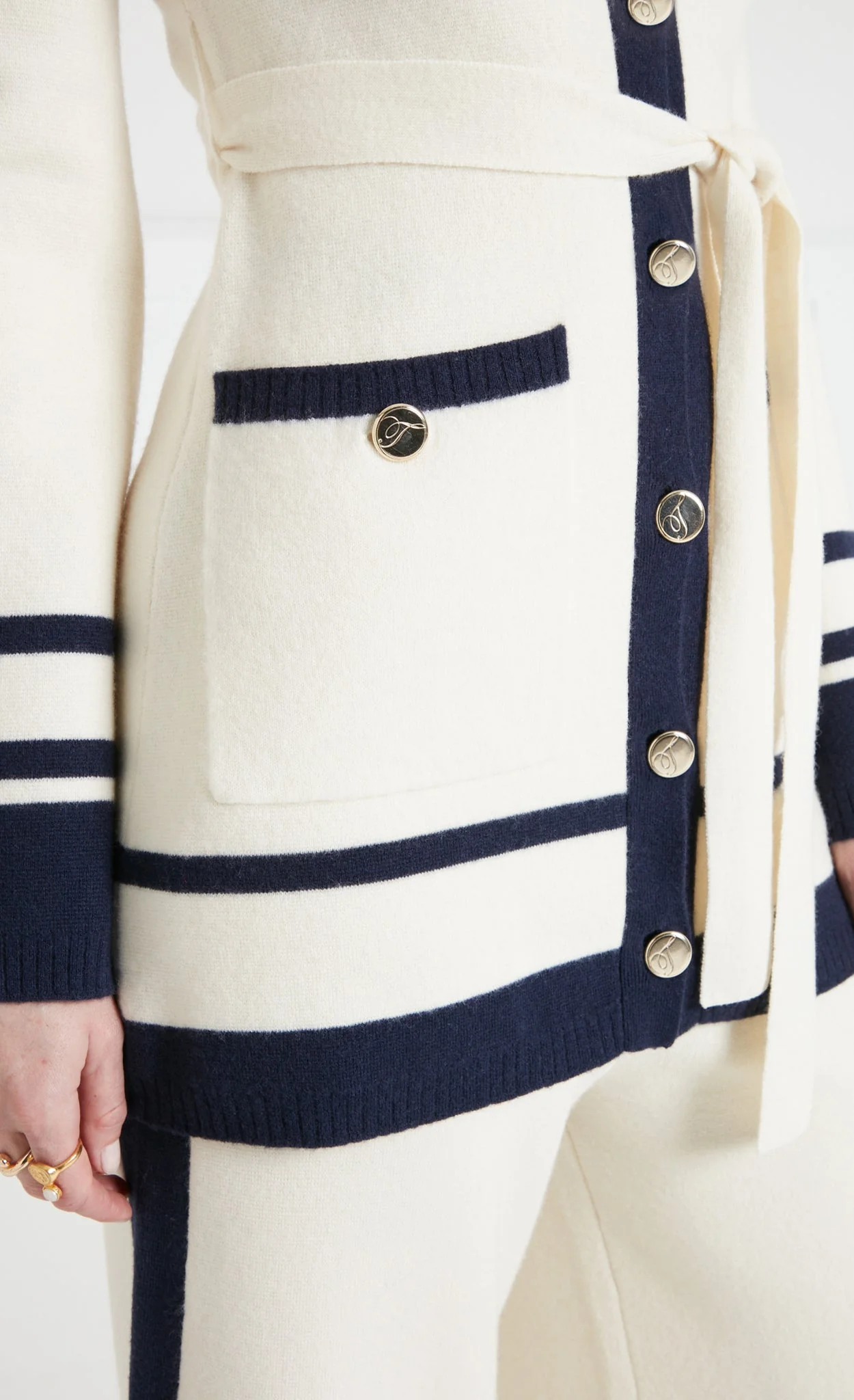 Ribera Knit Jacket - Ivory - Image 6