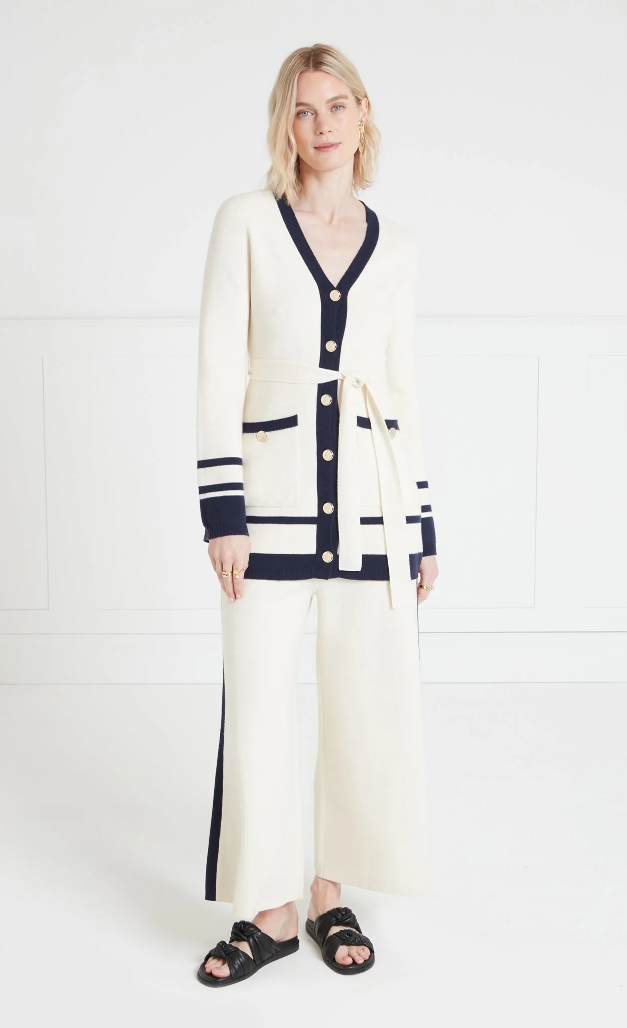 Ribera Knit Jacket - Ivory - Image 3
