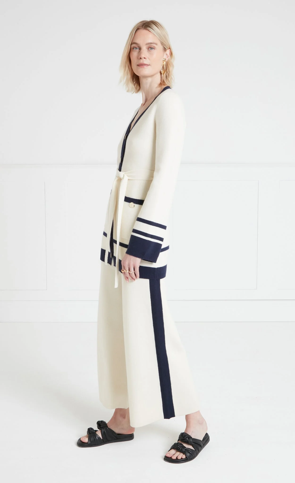 Ribera Knit Jacket - Ivory - Image 4