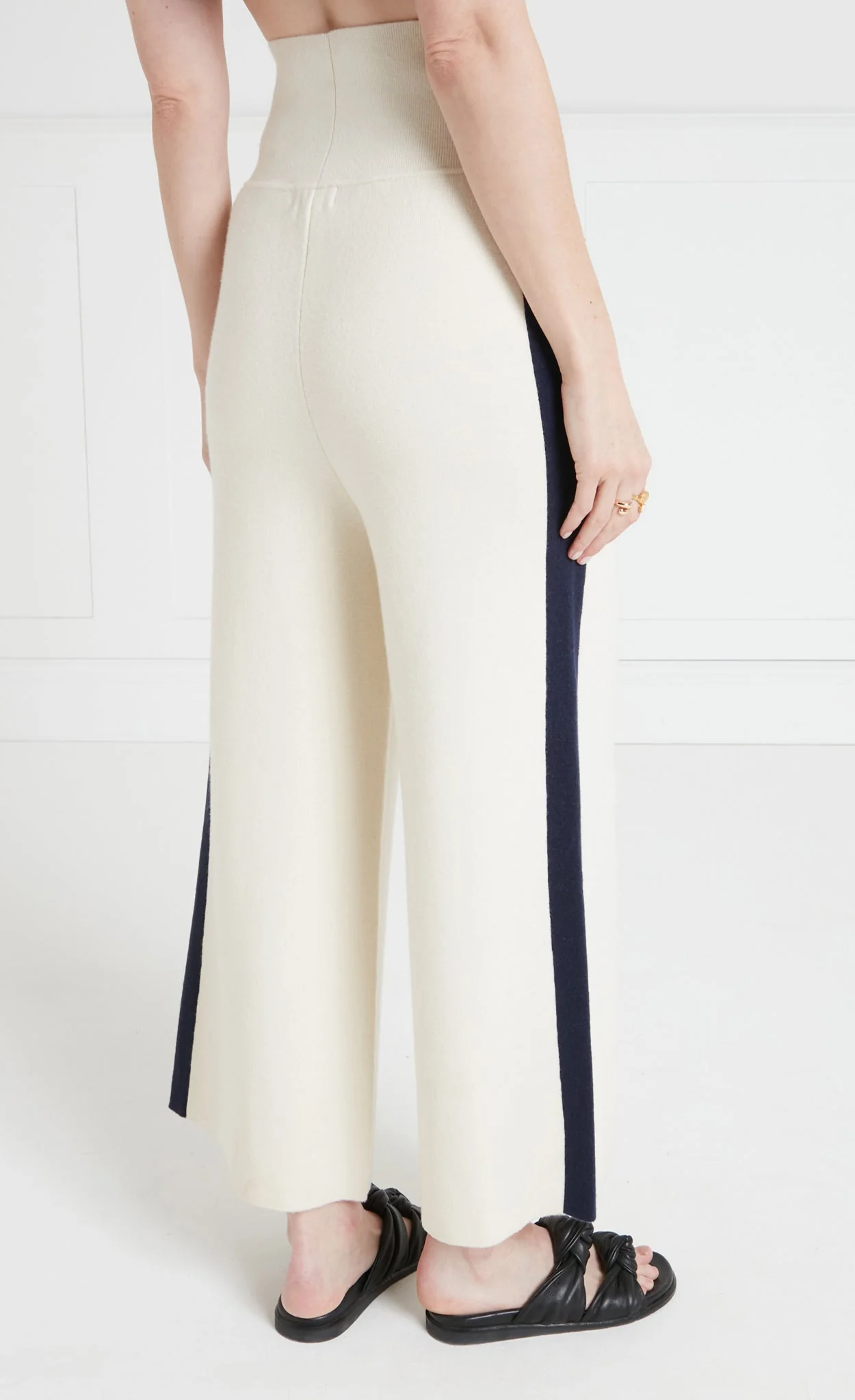 Ribera Knit Trousers - Ivory - Image 5
