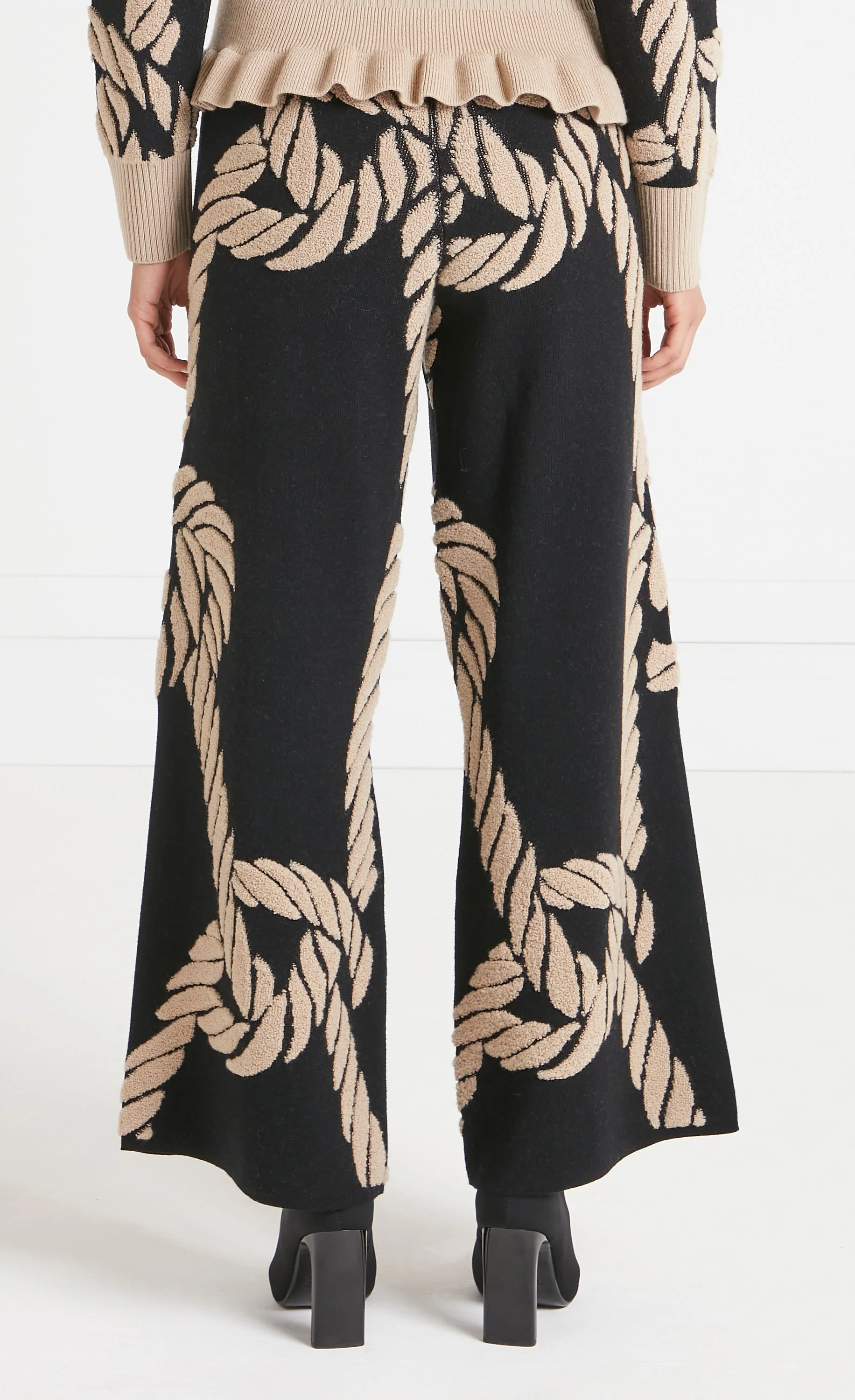 Rope Knit Trousers - Black - Image 4