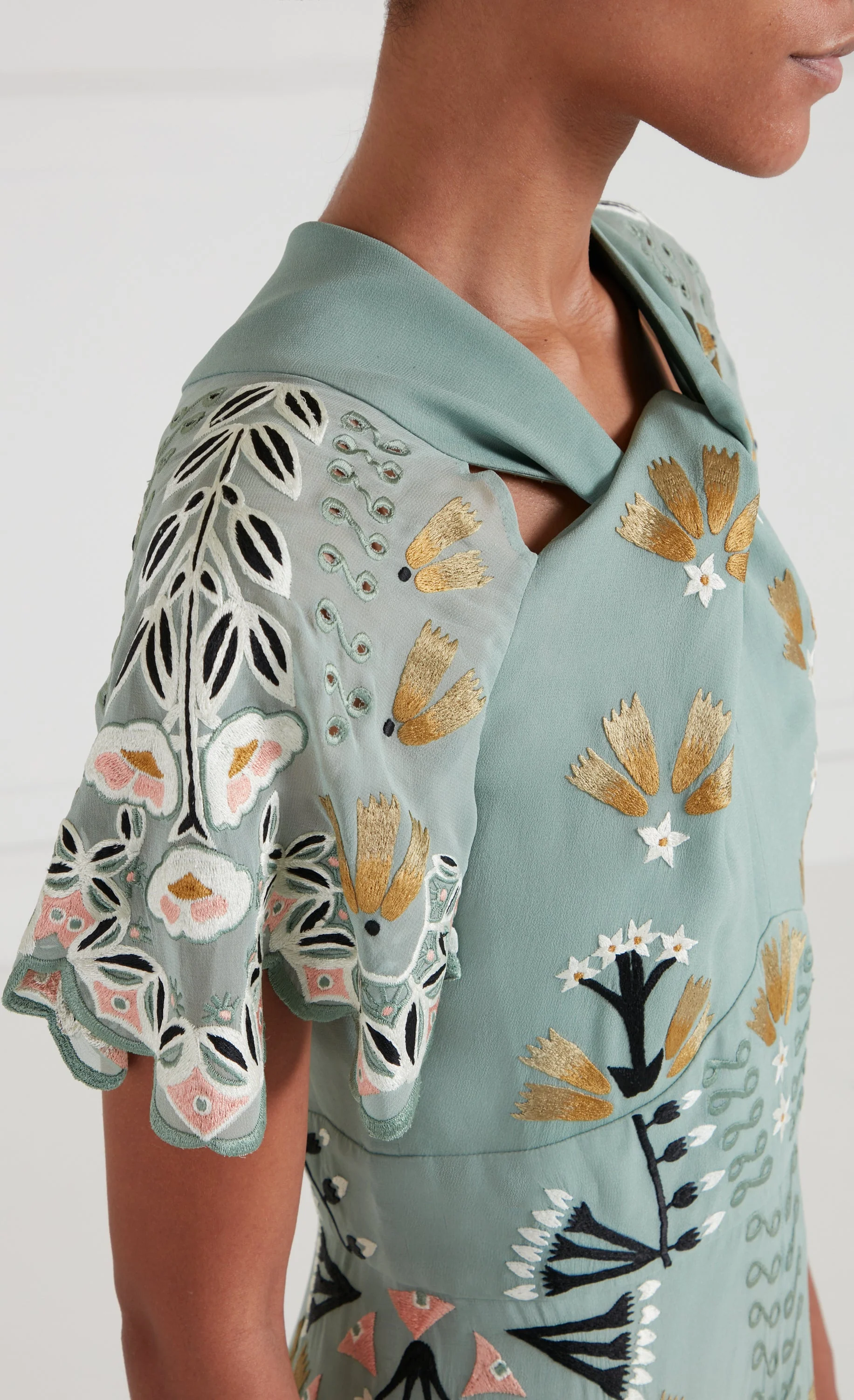 Rosalba Dress - Jade Green - Image 4