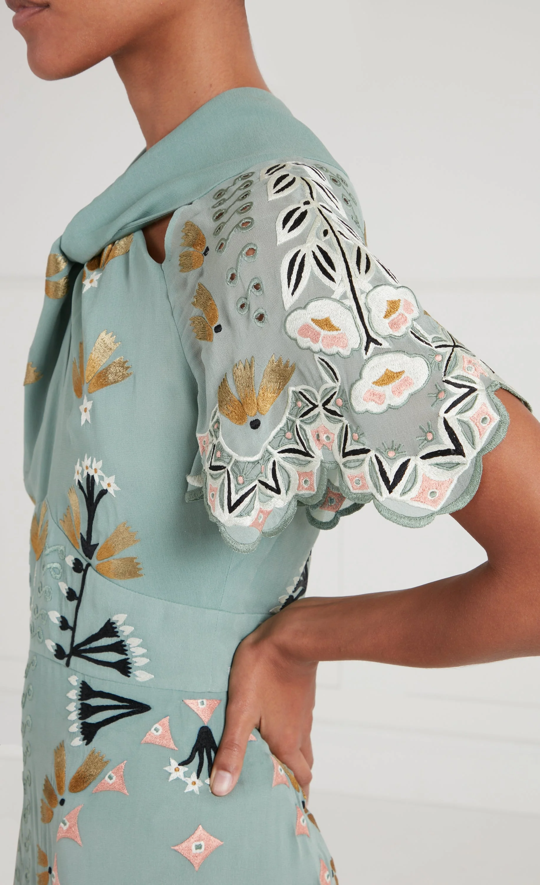 Rosalba Dress - Jade Green - Image 5