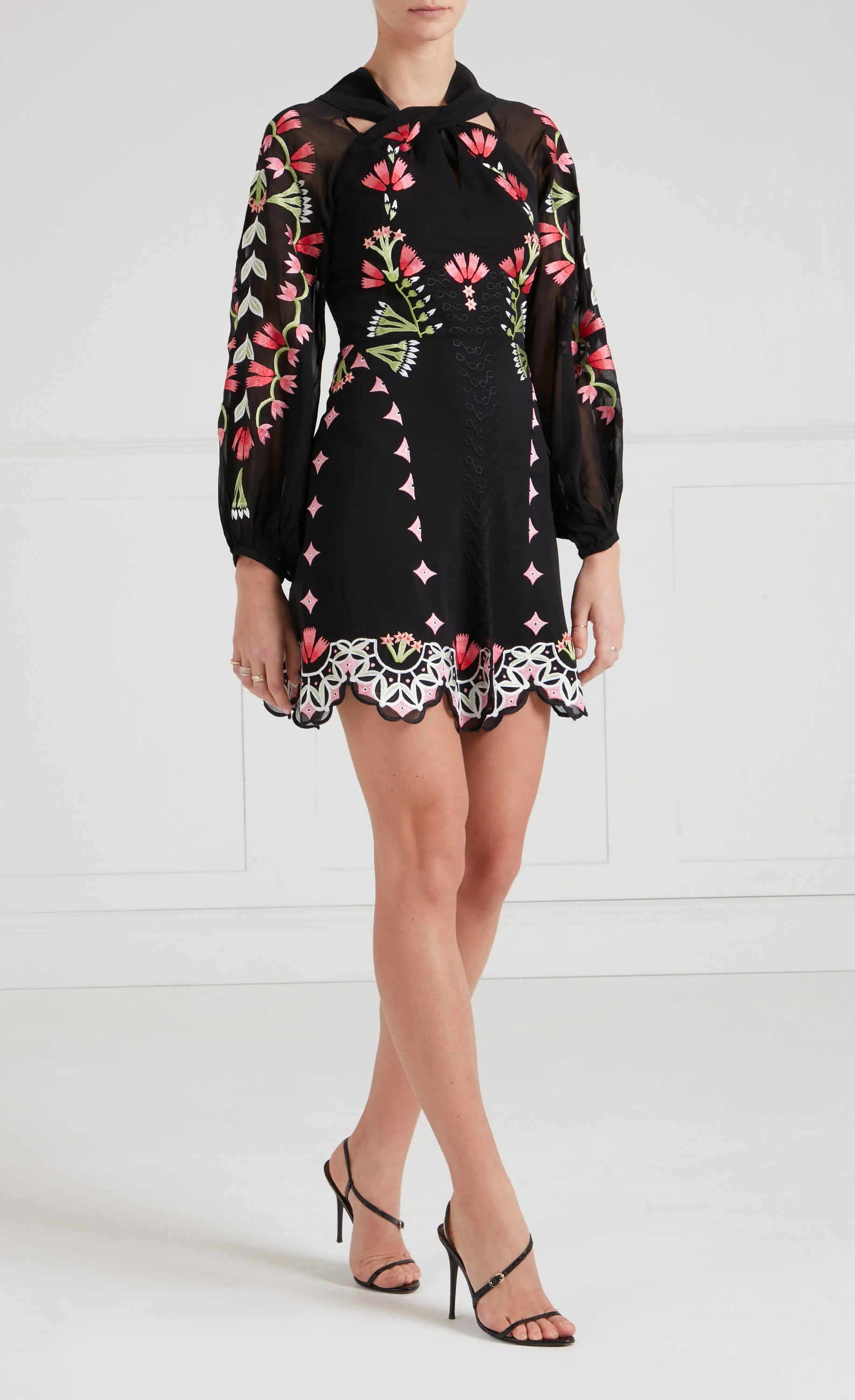 Rosalba Mini Dress - Black - Image 3