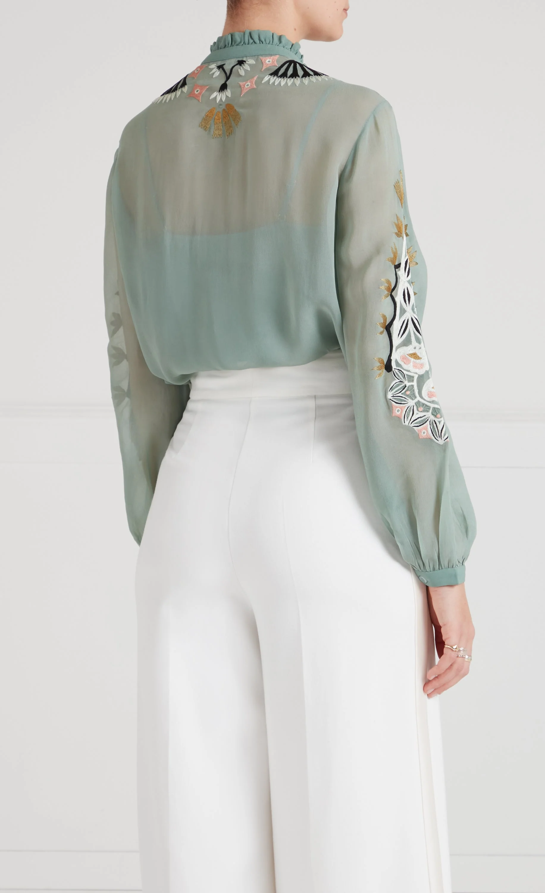 Rosalba Shirt - Jade Green - Image 4