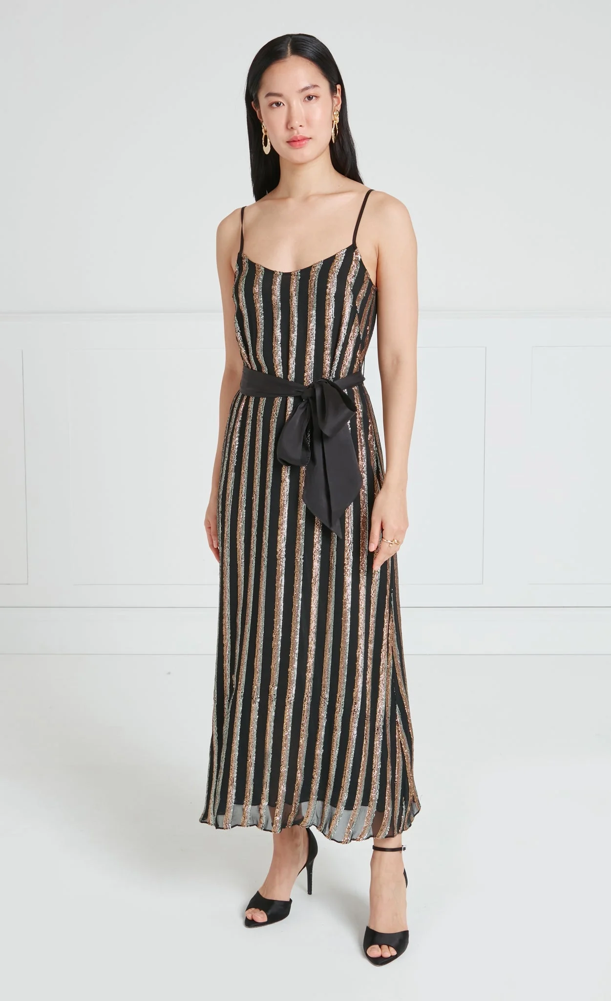 Selena Slip Dress - Black - Image 2