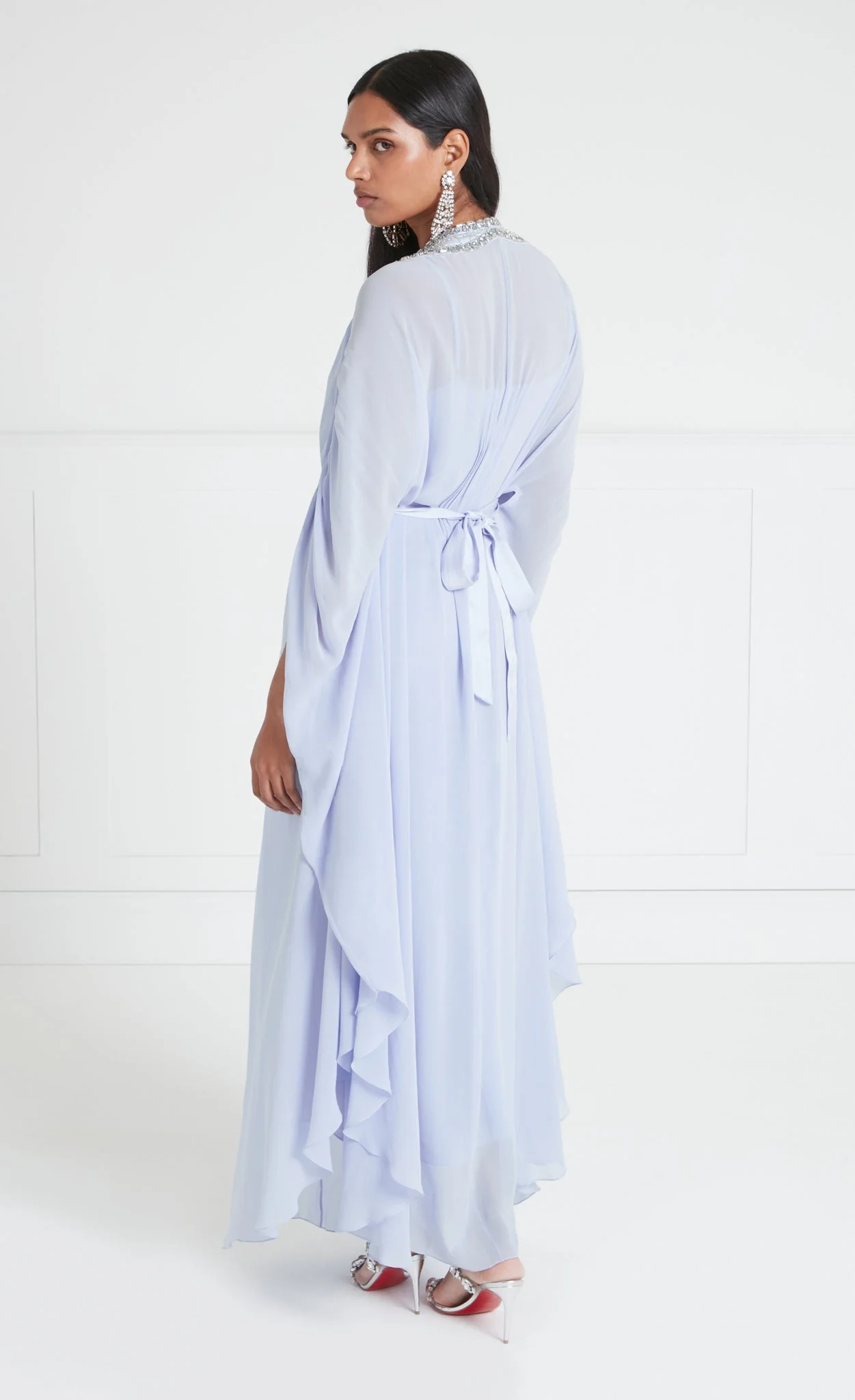 Sofia Long Kaftan - Powder Blue - Image 3