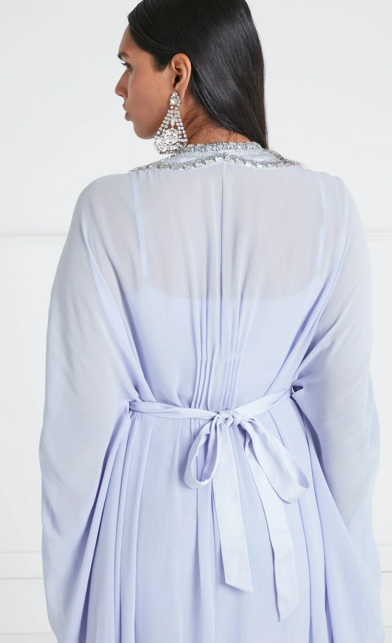Sofia Long Kaftan - Powder Blue - Image 5