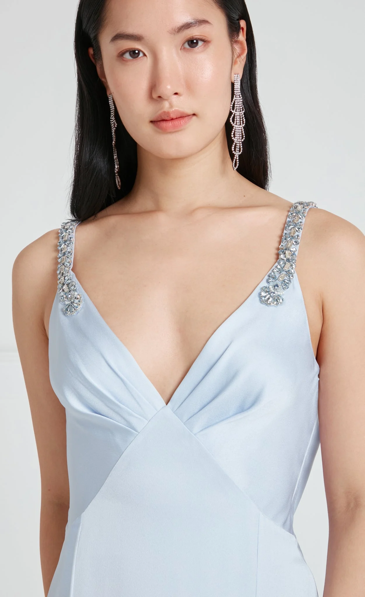 Sofia Strappy Dress - Powder Blue - Image 4