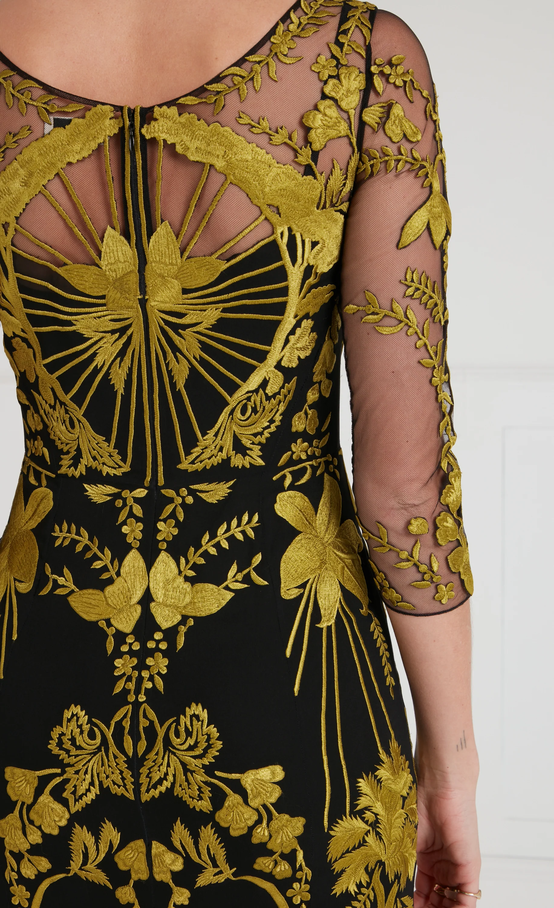 Thisbe V-Neck Gown - Black - Image 7
