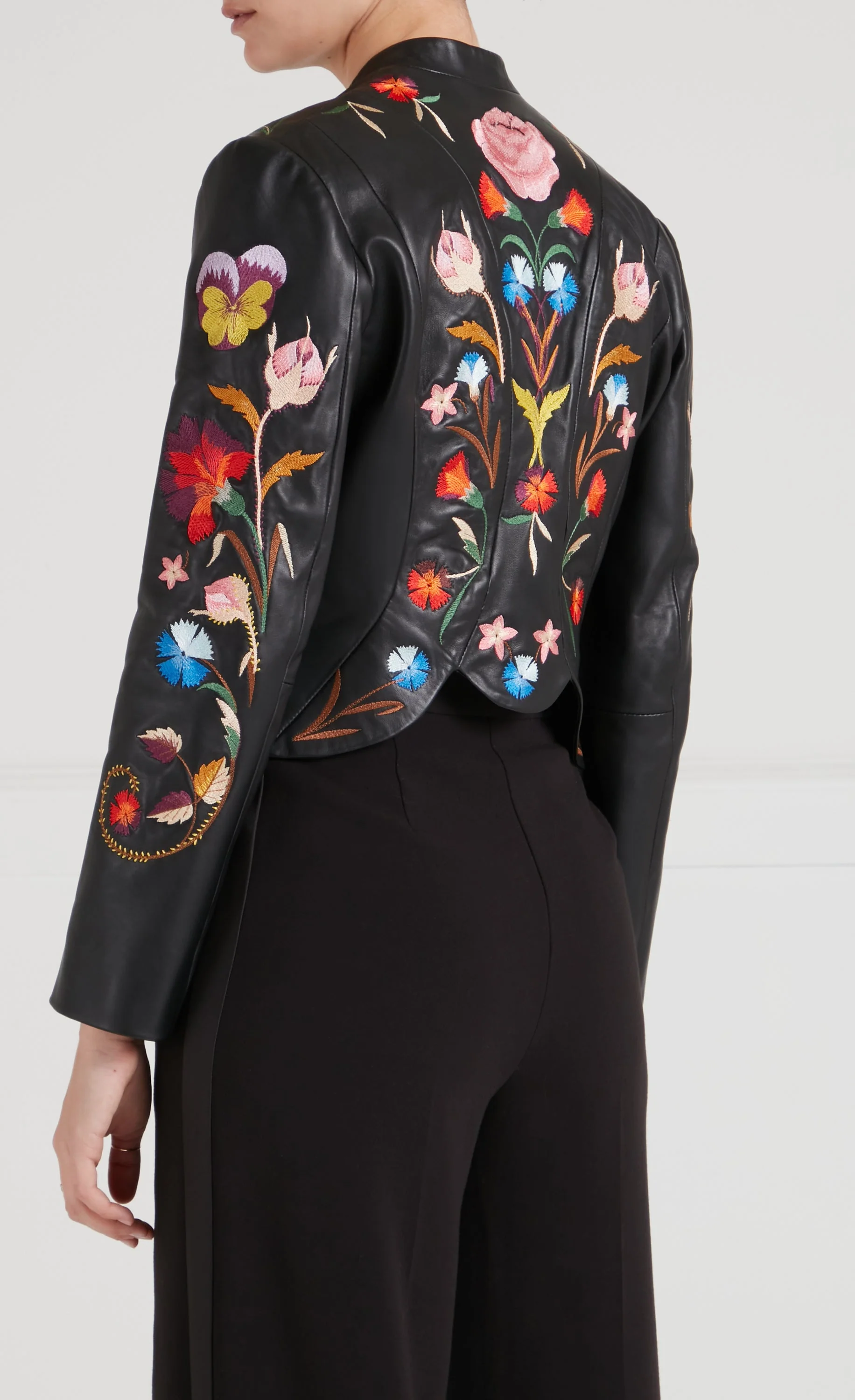 Toledo Fitted Leather Jacket - Black - Image 6