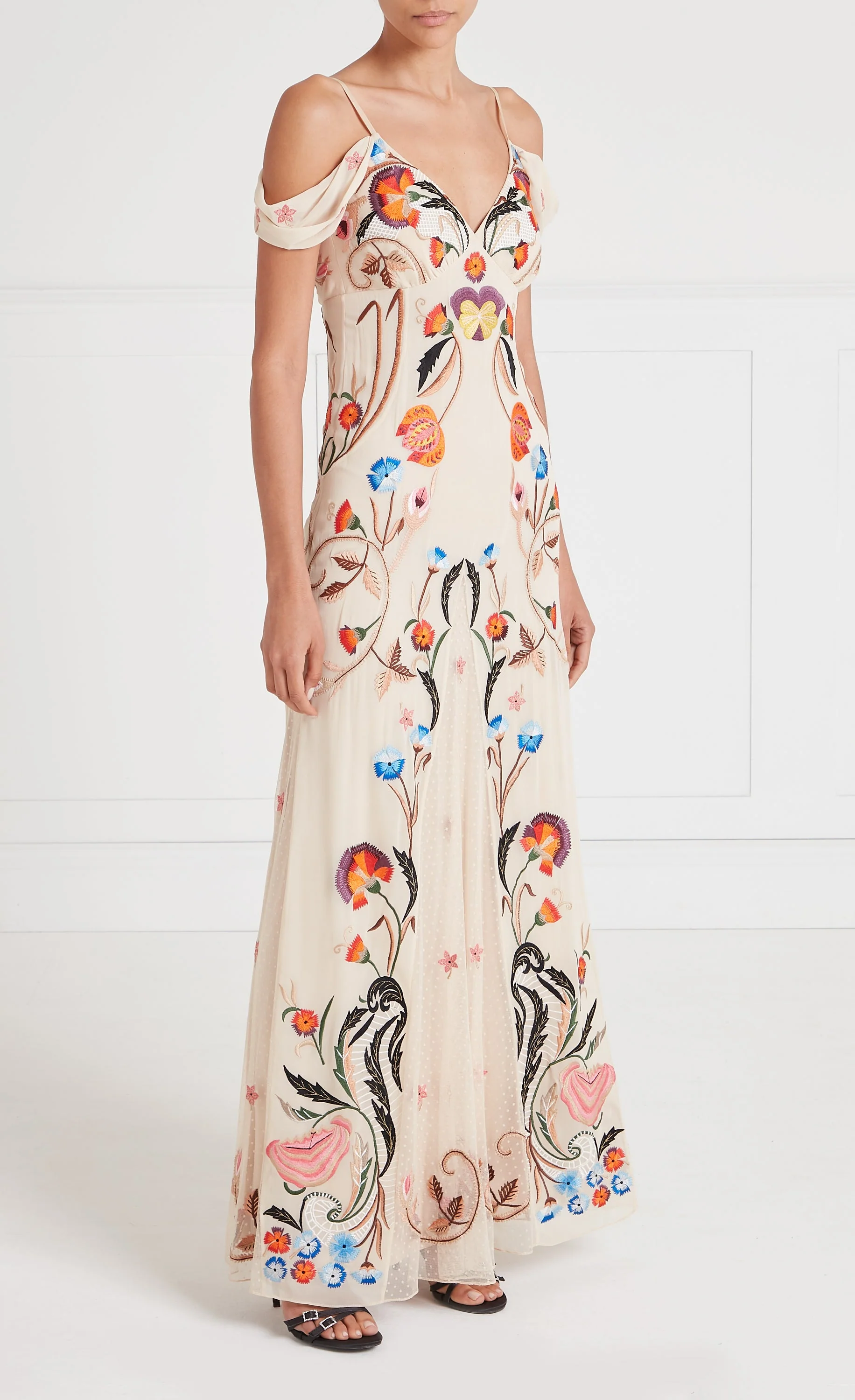 Toledo Strappy Gown - Almond Mix - Image 3