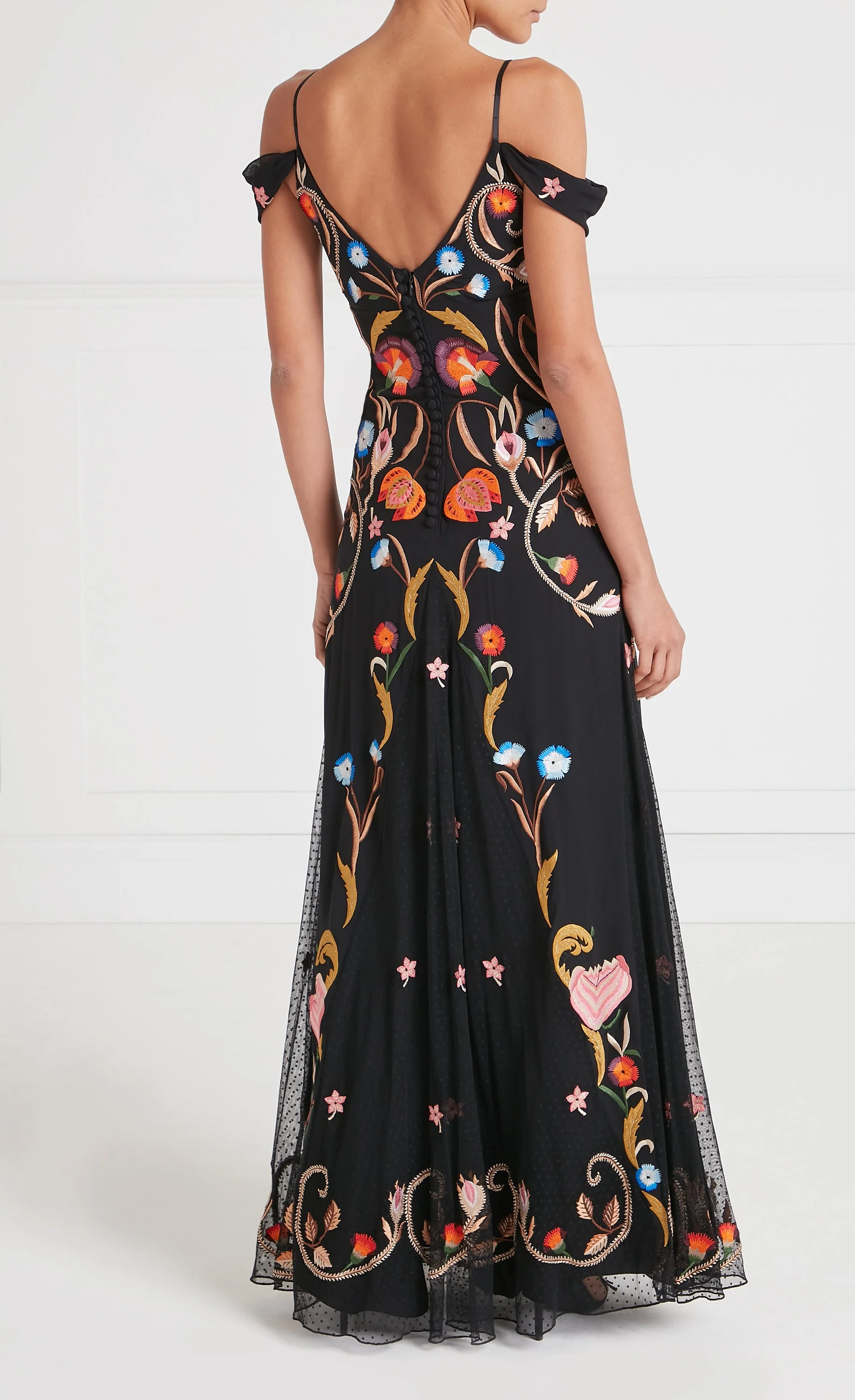 Toledo Strappy Gown - Black Mix - Image 4