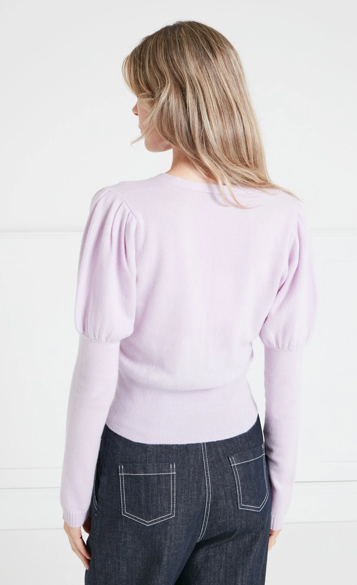 Tonal T-Logo Cardigan - Pink - Image 4