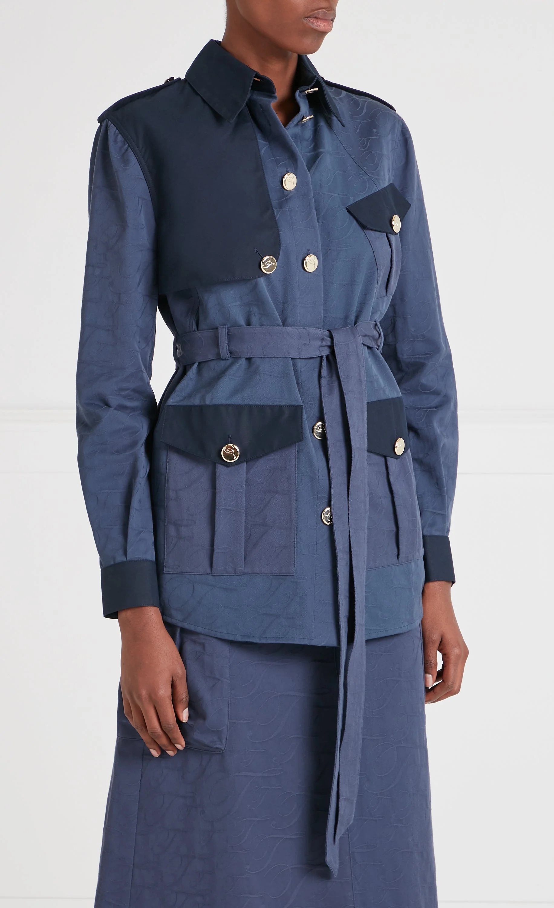 Victory Shirt Jacket - Sea Blue - Image 2